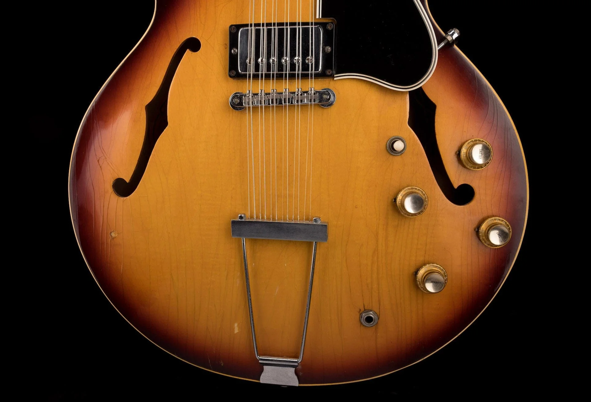 Vintage 1968 Gibson ES-335-12 Sunburst With Case - Image 5