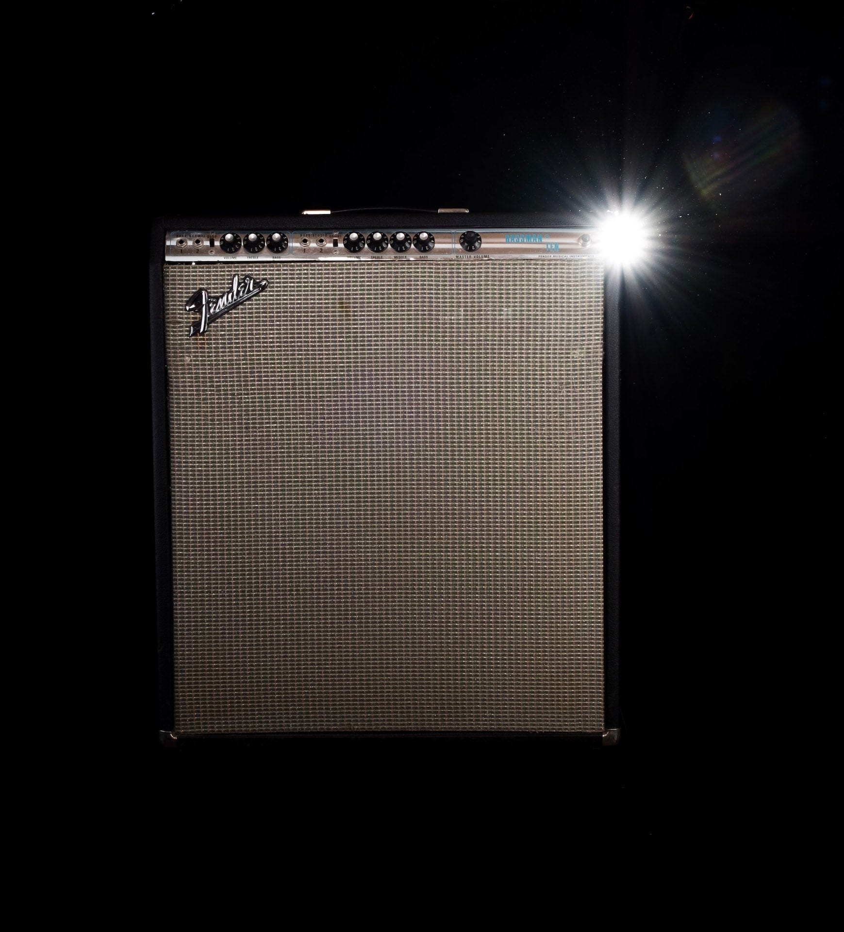 Vintage 1972 Fender Bassman Ten 50 Watt 2 Channel 4x10 Tube Guitar Amp Combo - Image 13