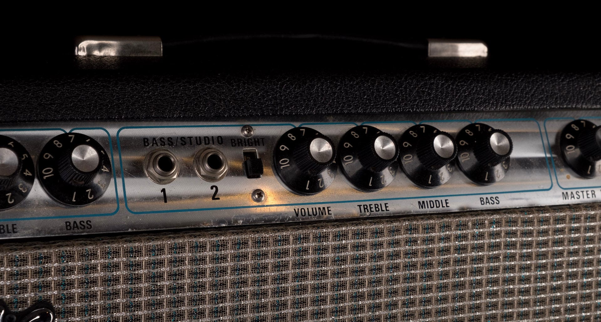 Vintage 1972 Fender Bassman Ten 50 Watt 2 Channel 4x10 Tube Guitar Amp Combo - Image 4