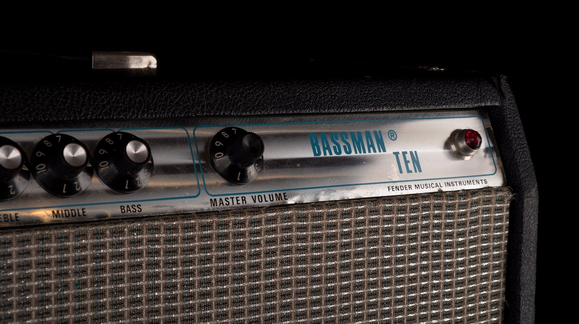 Vintage 1972 Fender Bassman Ten 50 Watt 2 Channel 4x10 Tube Guitar Amp Combo - Image 5