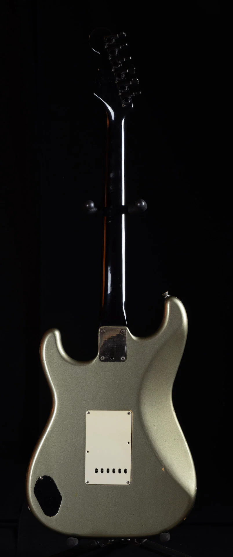 Used 1980s Fender Boxer Series Strat HH Pewter Electric Guitar With OHSC - Image 6