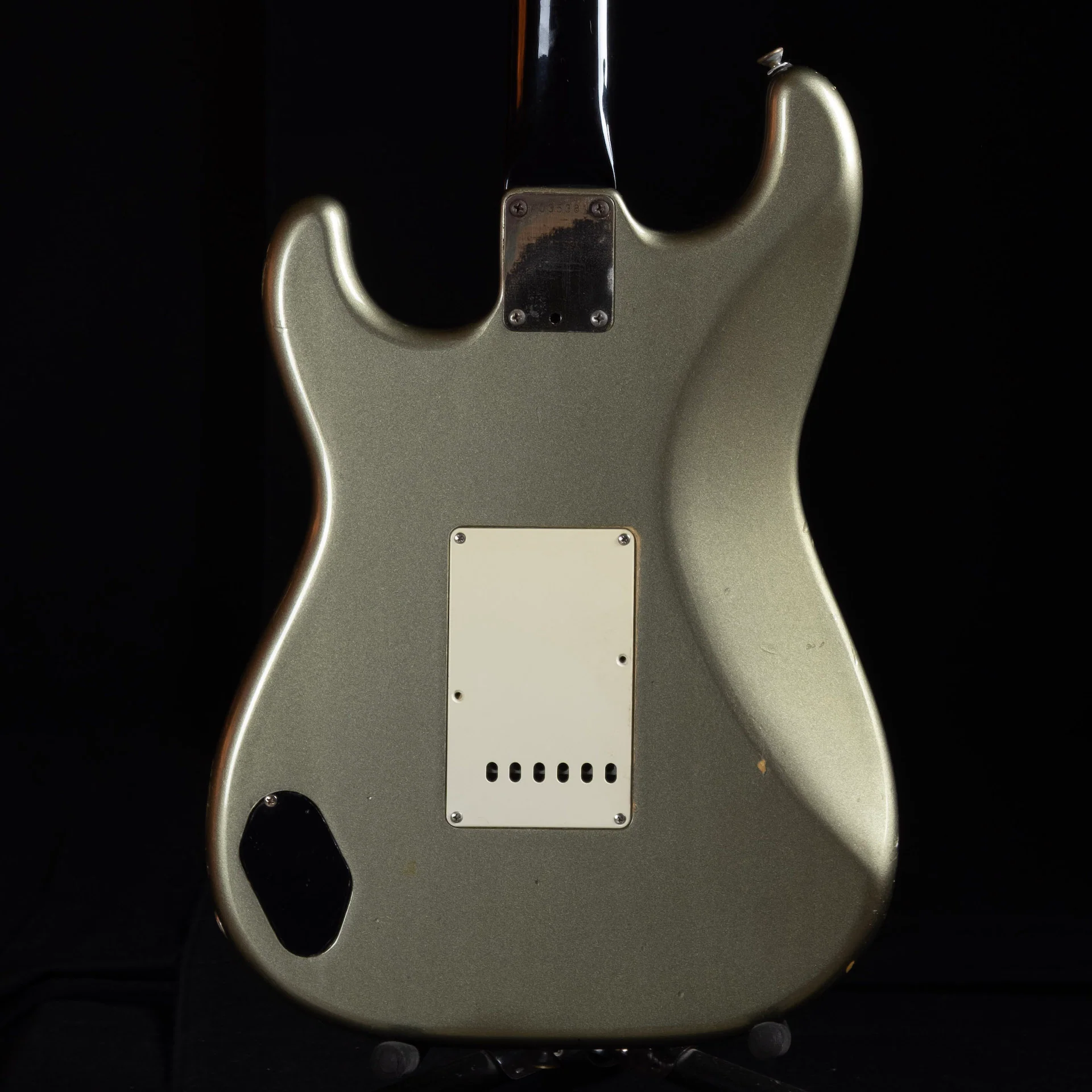 Used 1980s Fender Boxer Series Strat HH Pewter Electric Guitar With OHSC - Image 7