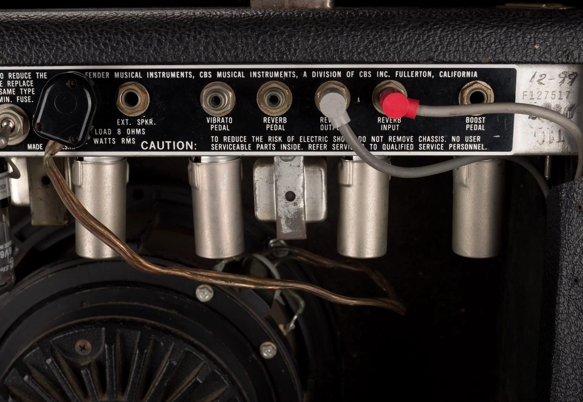 Used 1980's Fender Princeton Reverb Guitar Amp Combo - Image 11