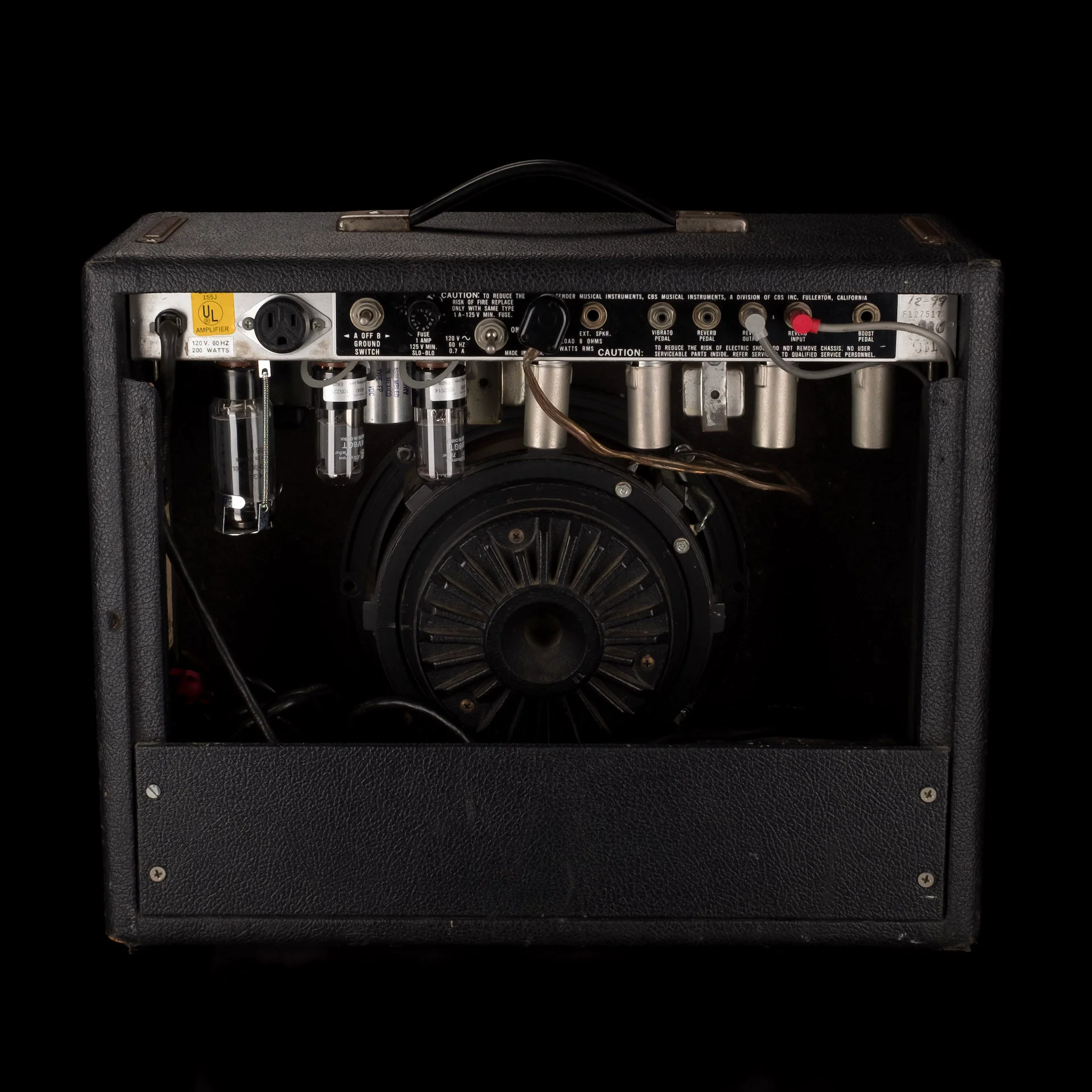 Used 1980's Fender Princeton Reverb Guitar Amp Combo - Image 8