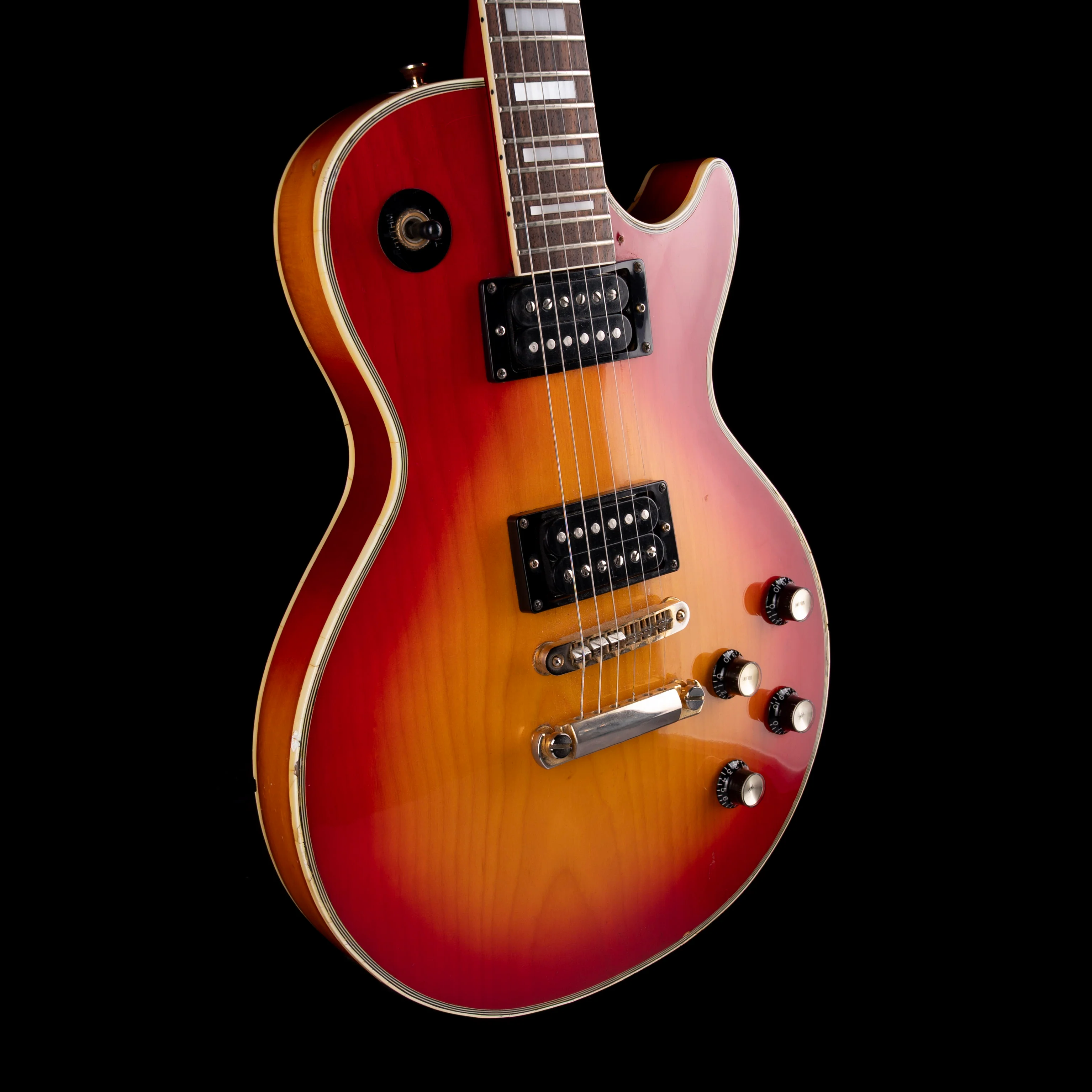 Used 1982 Aria Custom LP-Style (Bolt-On) Cherry Sunburst Electric Guitar With OHSC - Image 6