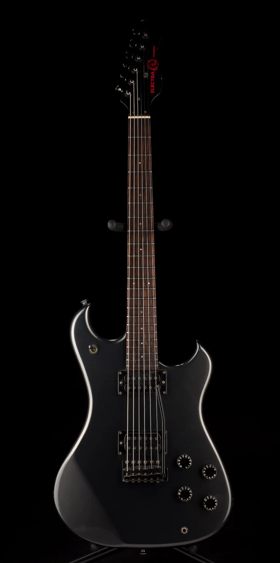 Used 1983 Electra Phoenix X165GR Graphite Gray Metallic Electric Guitar - Image 2