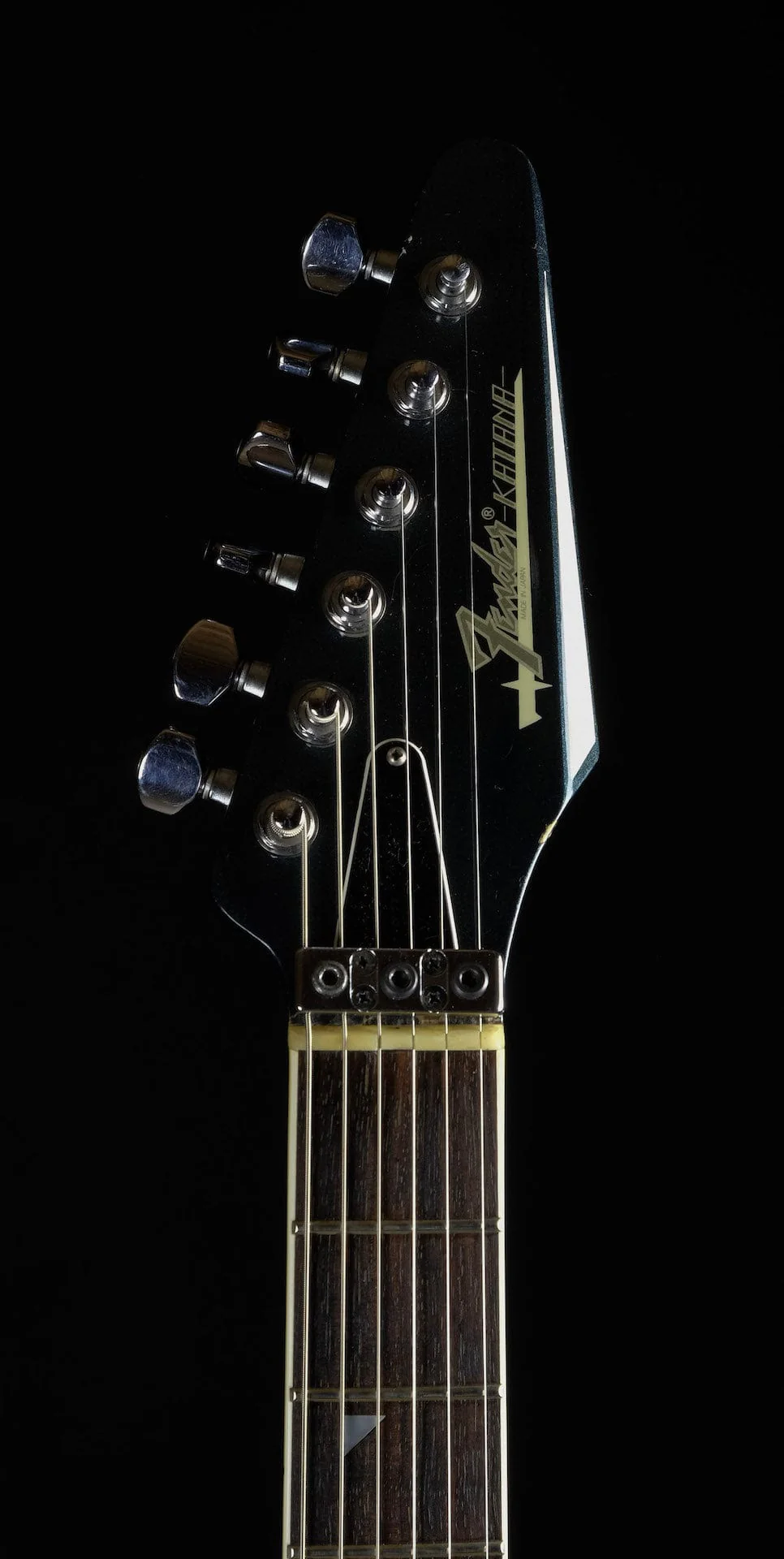 Vintage 1985 Fender Katana Green Metallic Electric Guitar With OHSC - Image 12