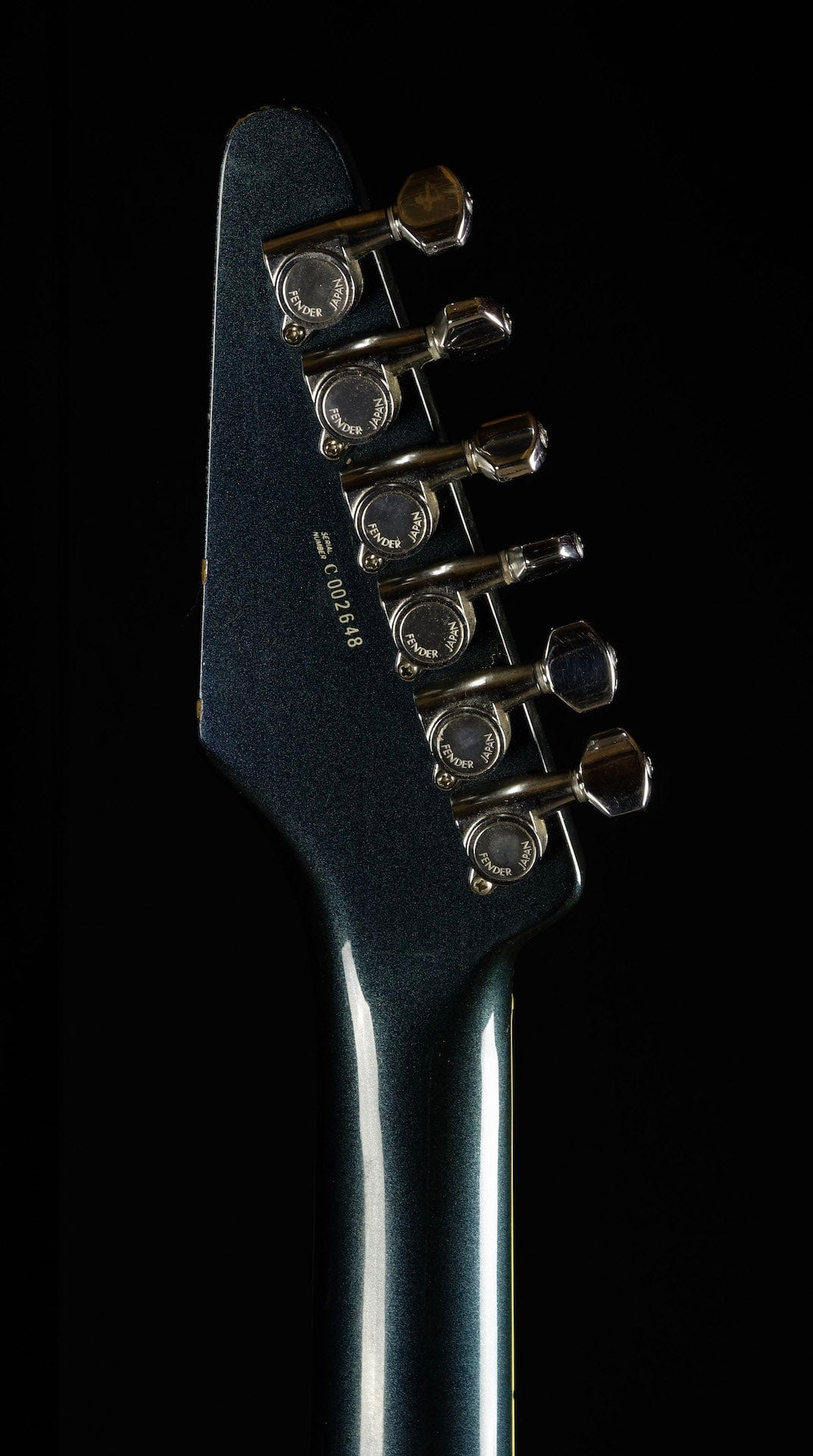 Vintage 1985 Fender Katana Green Metallic Electric Guitar With OHSC - Image 13