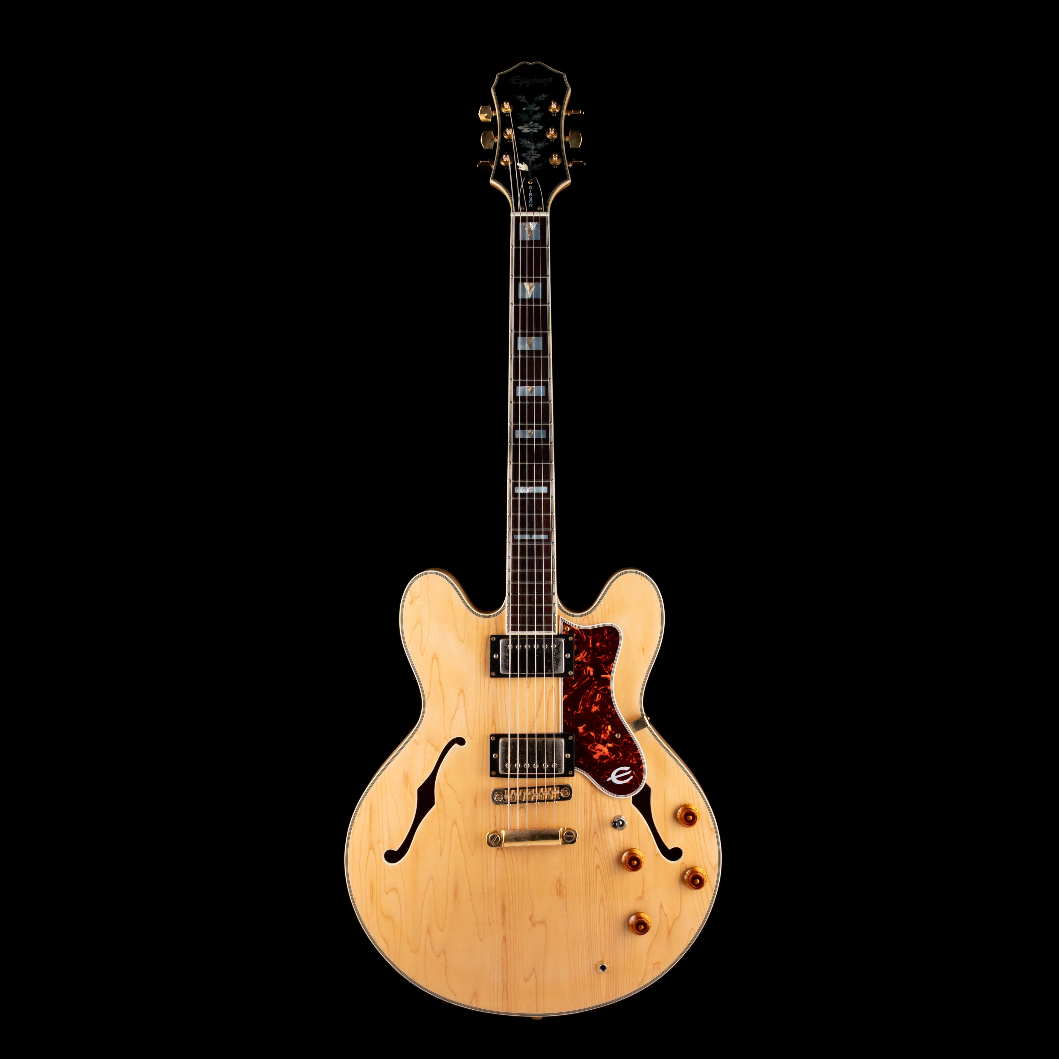 Used 1990's Epiphone Sheraton II Natural with OHSC - Image 2