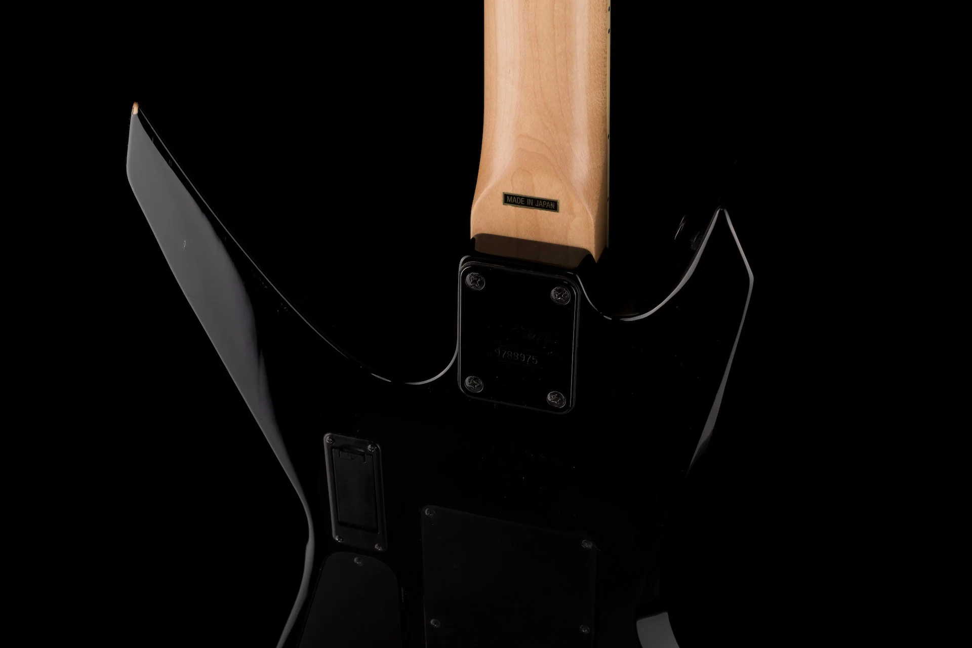 Used 1990's Jackson Warrior Pro Made in Japan Midnight Black - Image 15