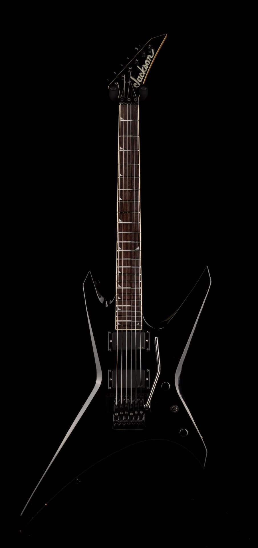 Used 1990's Jackson Warrior Pro Made in Japan Midnight Black - Image 2