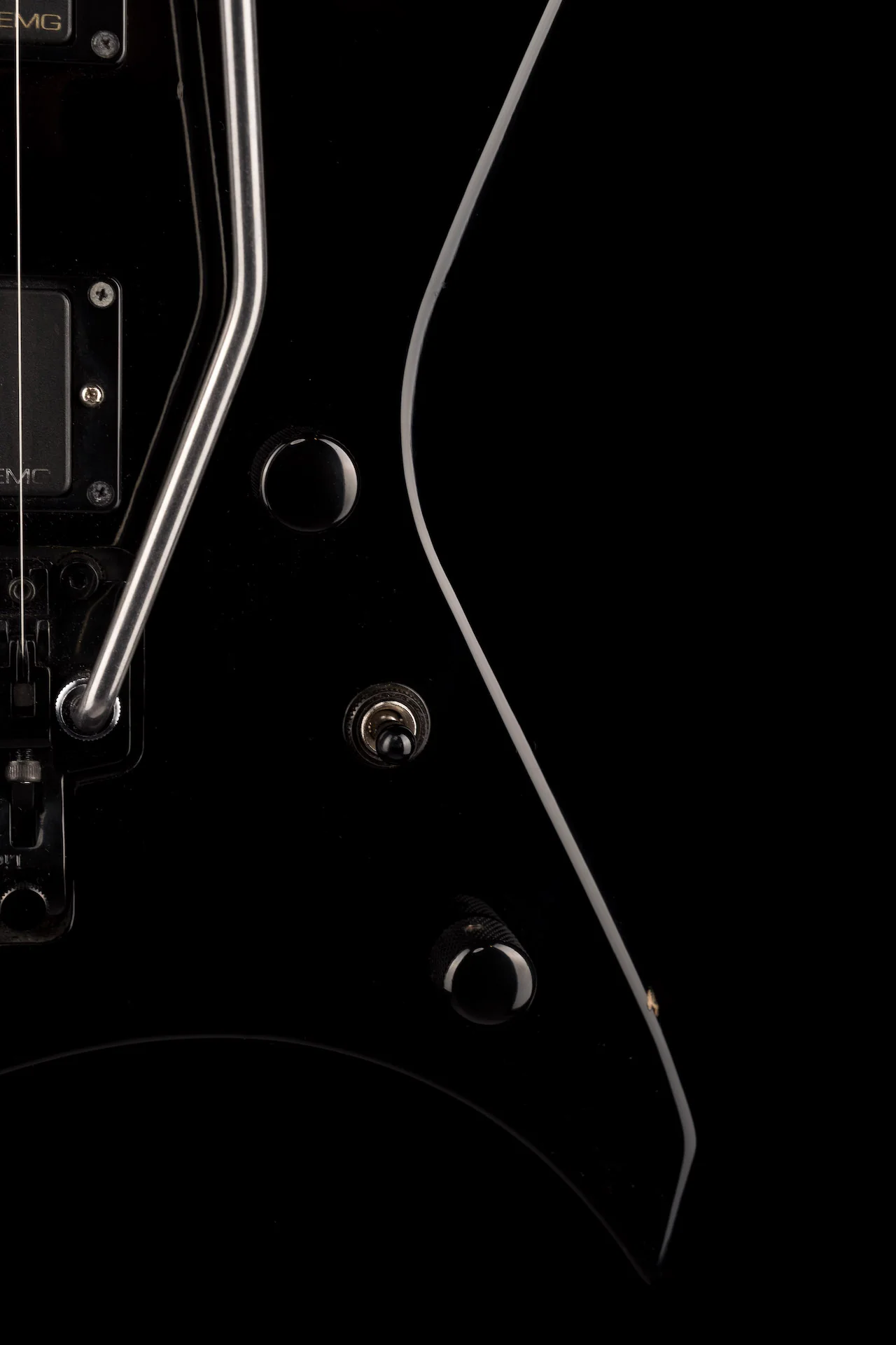Used 1990's Jackson Warrior Pro Made in Japan Midnight Black - Image 6