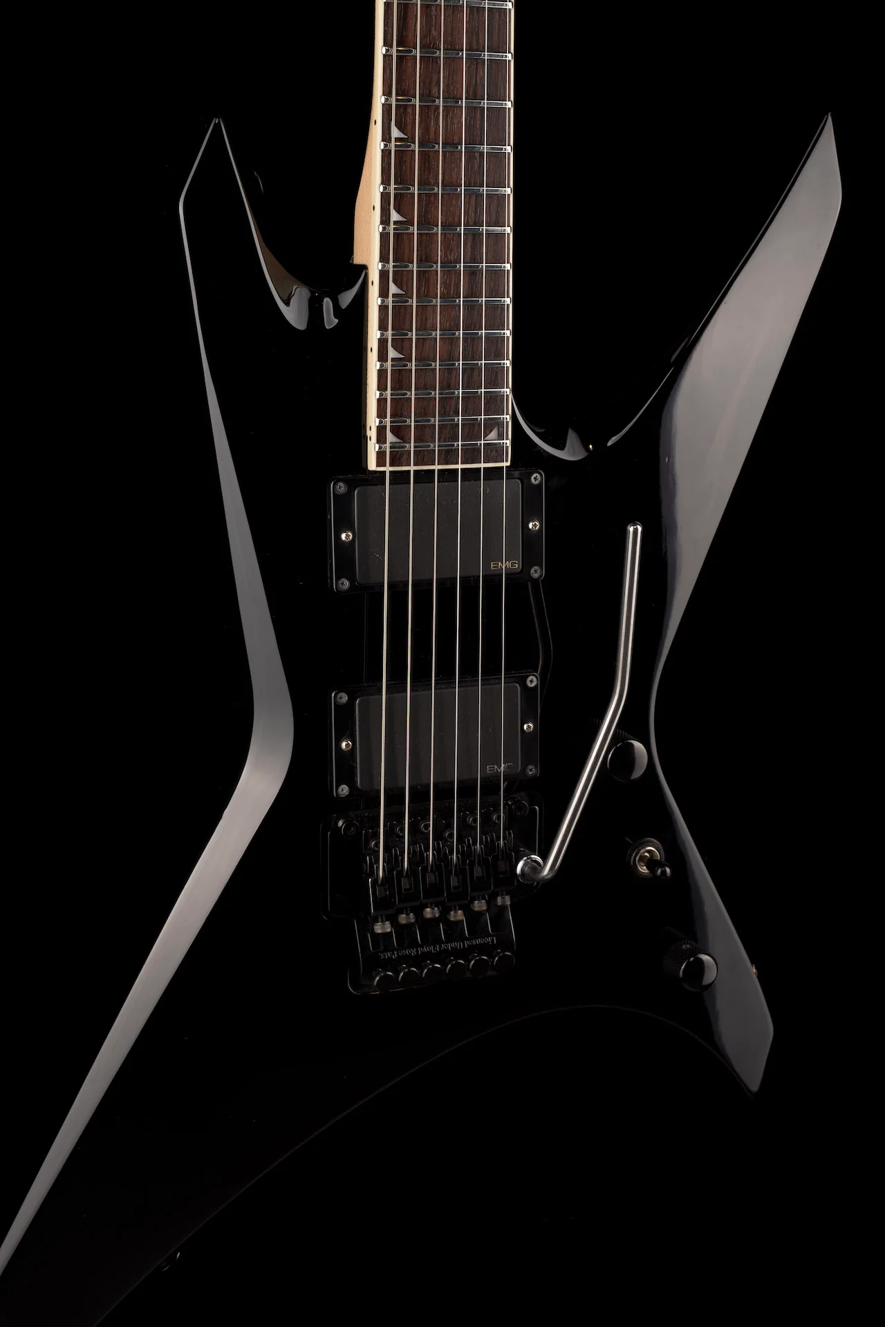 Used 1990's Jackson Warrior Pro Made in Japan Midnight Black - Image 8