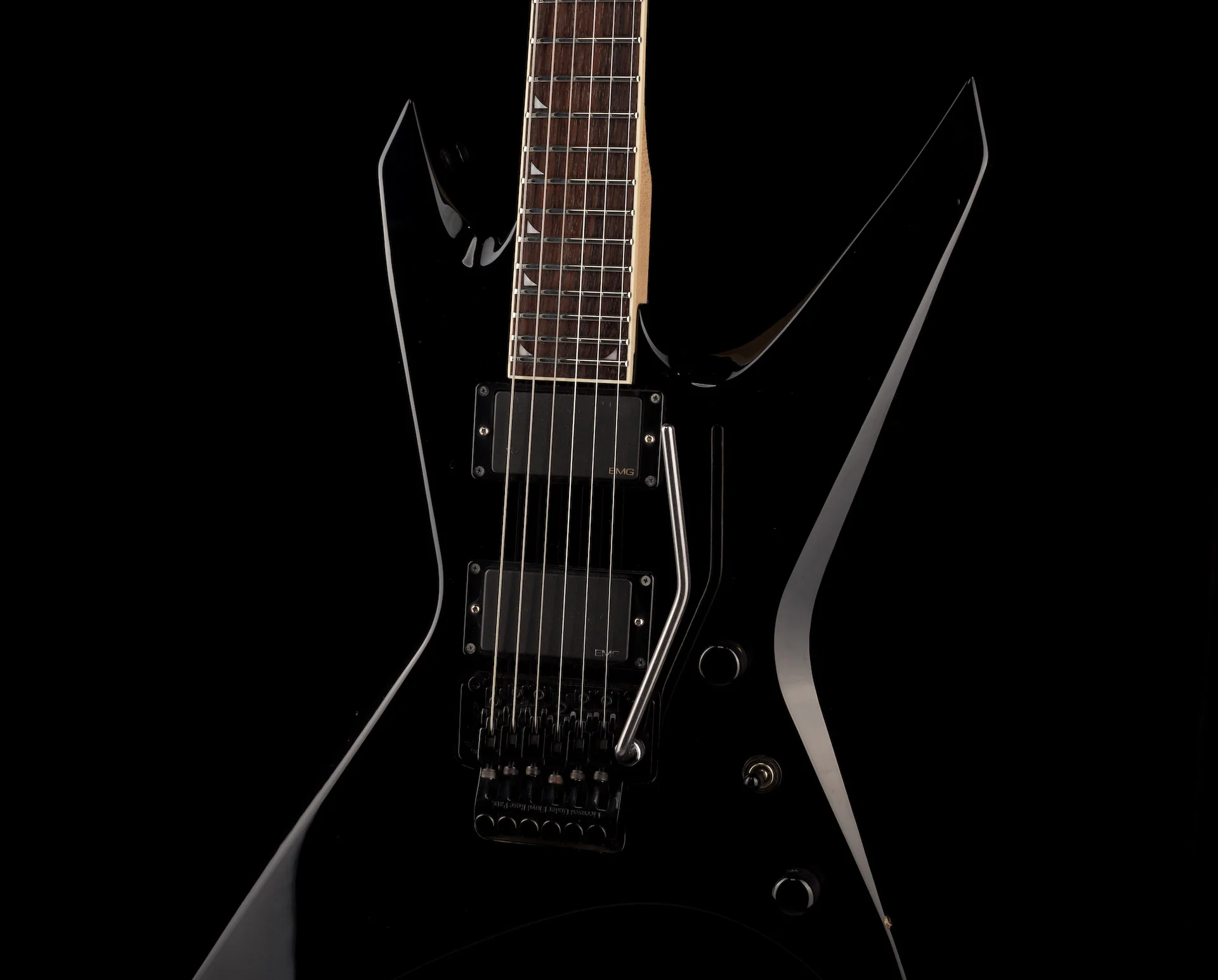 Used 1990's Jackson Warrior Pro Made in Japan Midnight Black - Image 9