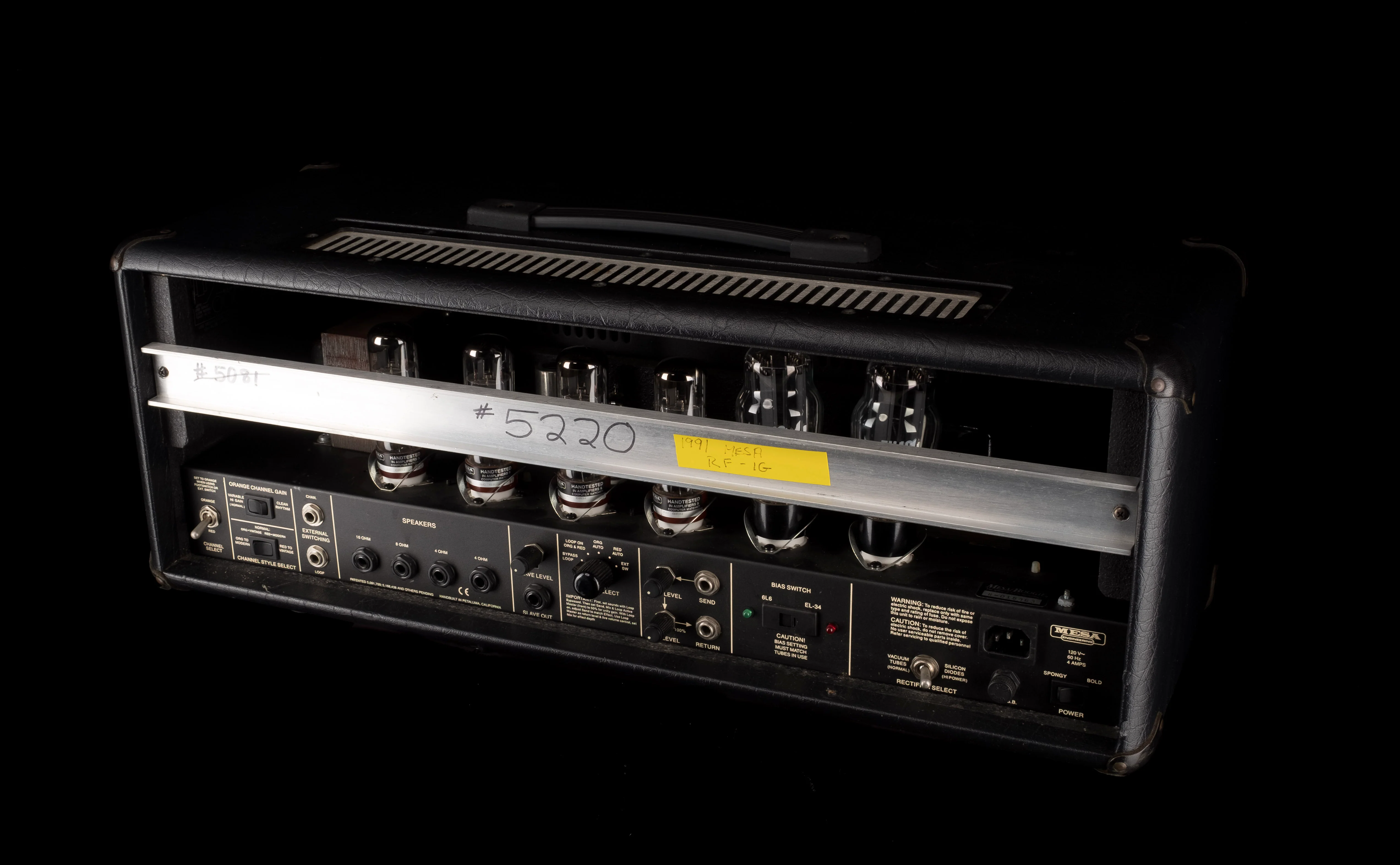 Used 1991 Mesa Boogie Dual Rectifier Solo 100 Watt Amp Head With Road Case - Image 11
