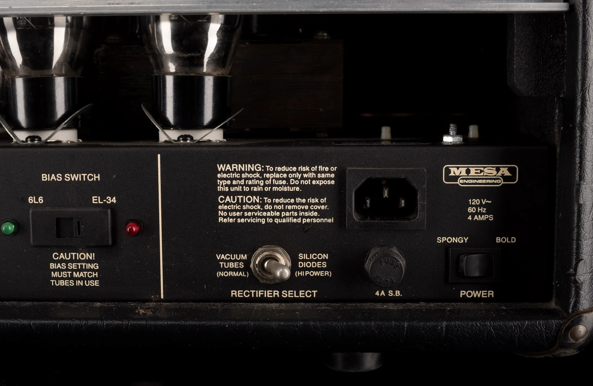 Used 1991 Mesa Boogie Dual Rectifier Solo 100 Watt Amp Head With Road Case - Image 16