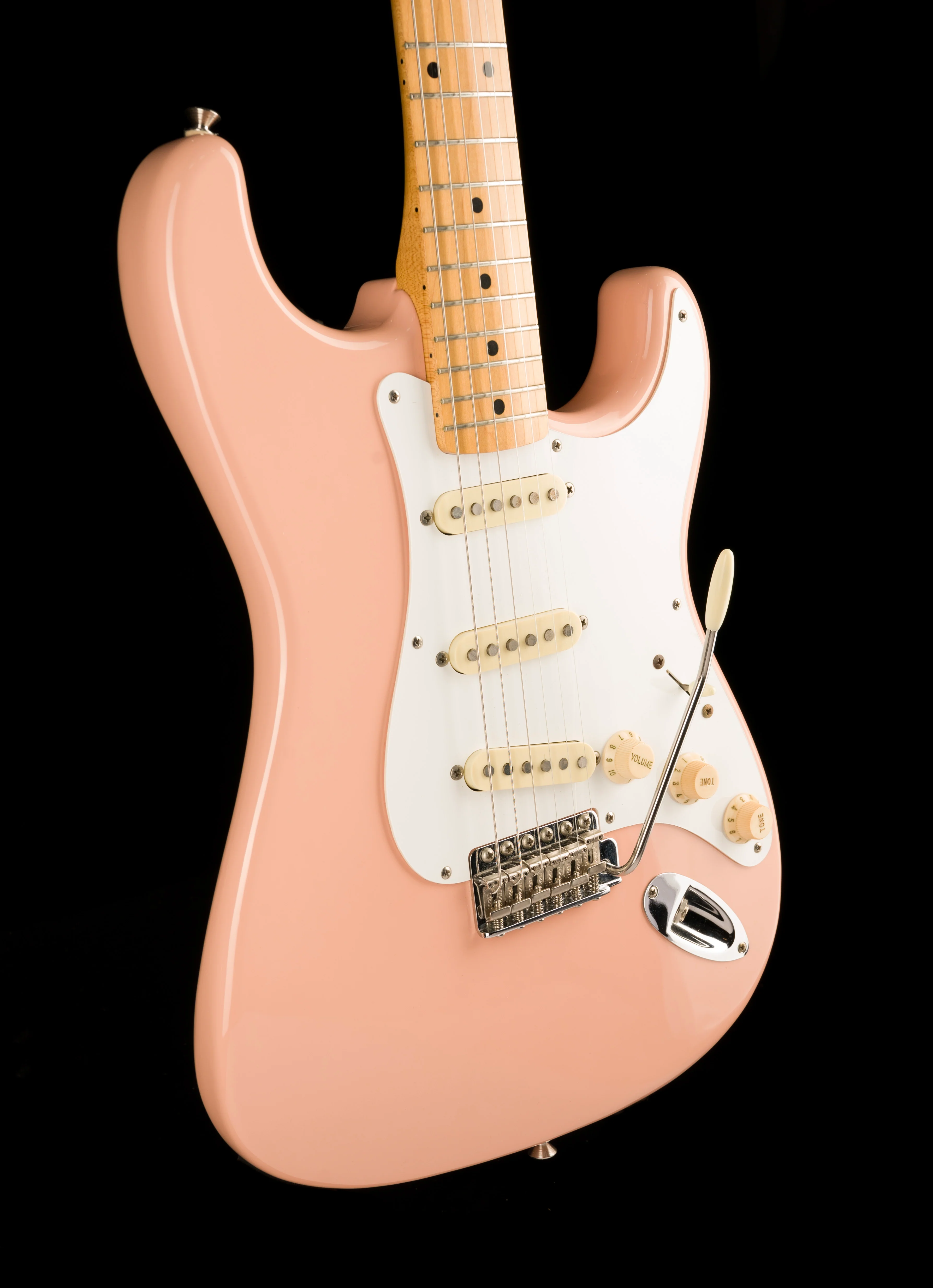 Used 1996 Fender 50th Anniversary 1954 Stratocaster Made in Japan Shell Pink With Case - Image 10