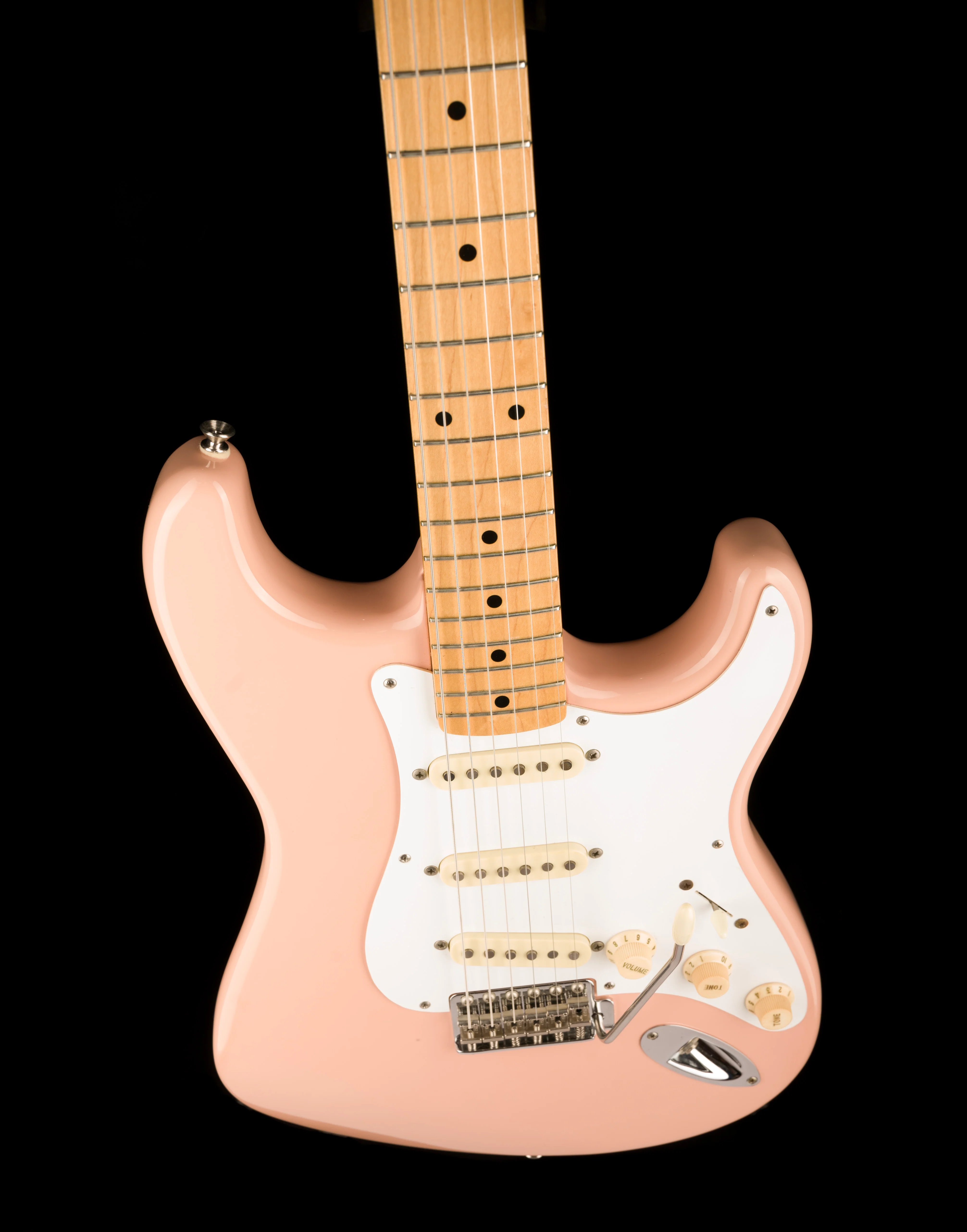 Used 1996 Fender 50th Anniversary 1954 Stratocaster Made in Japan Shell Pink With Case - Image 4