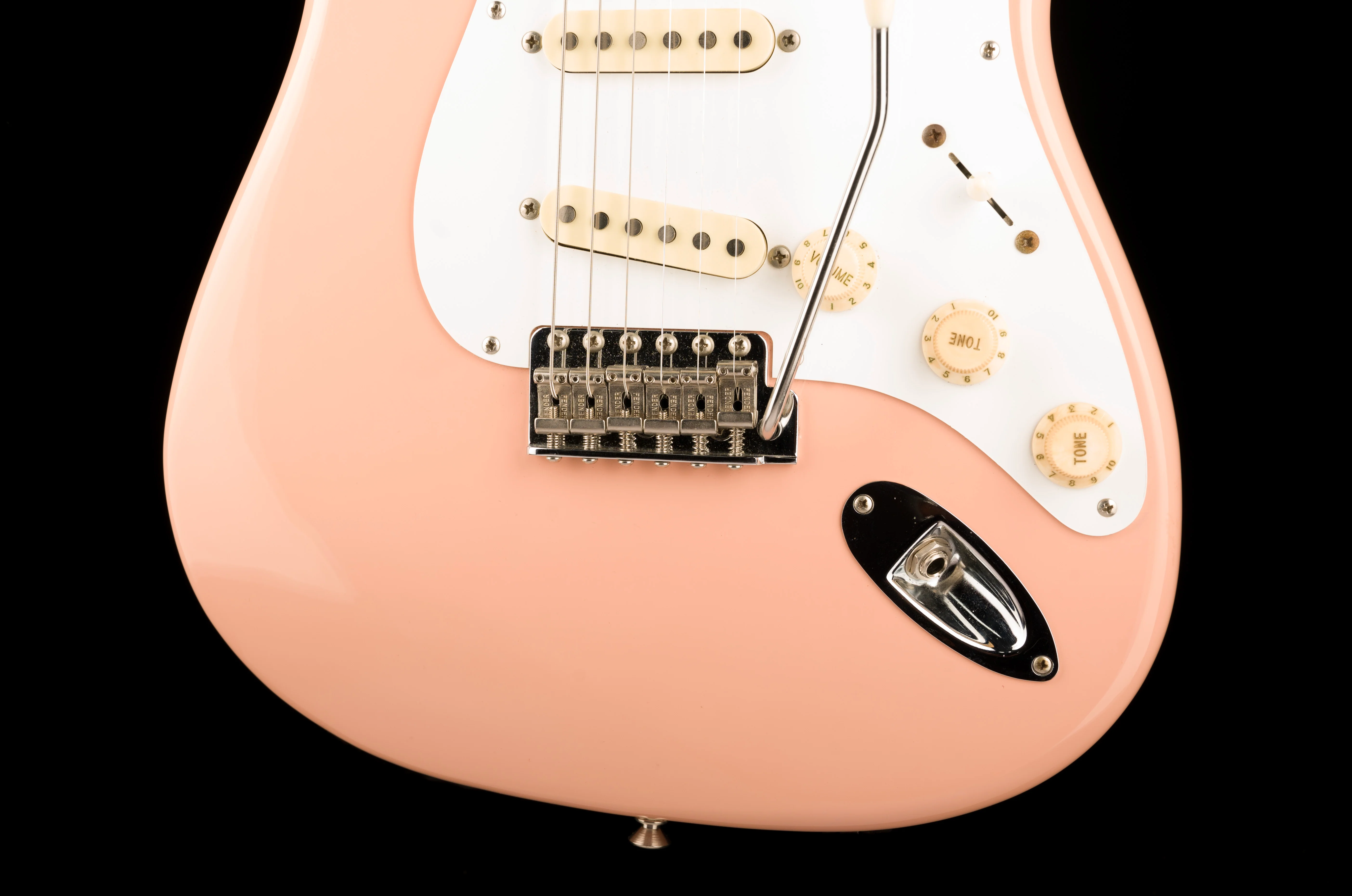 Used 1996 Fender 50th Anniversary 1954 Stratocaster Made in Japan Shell Pink With Case - Image 5