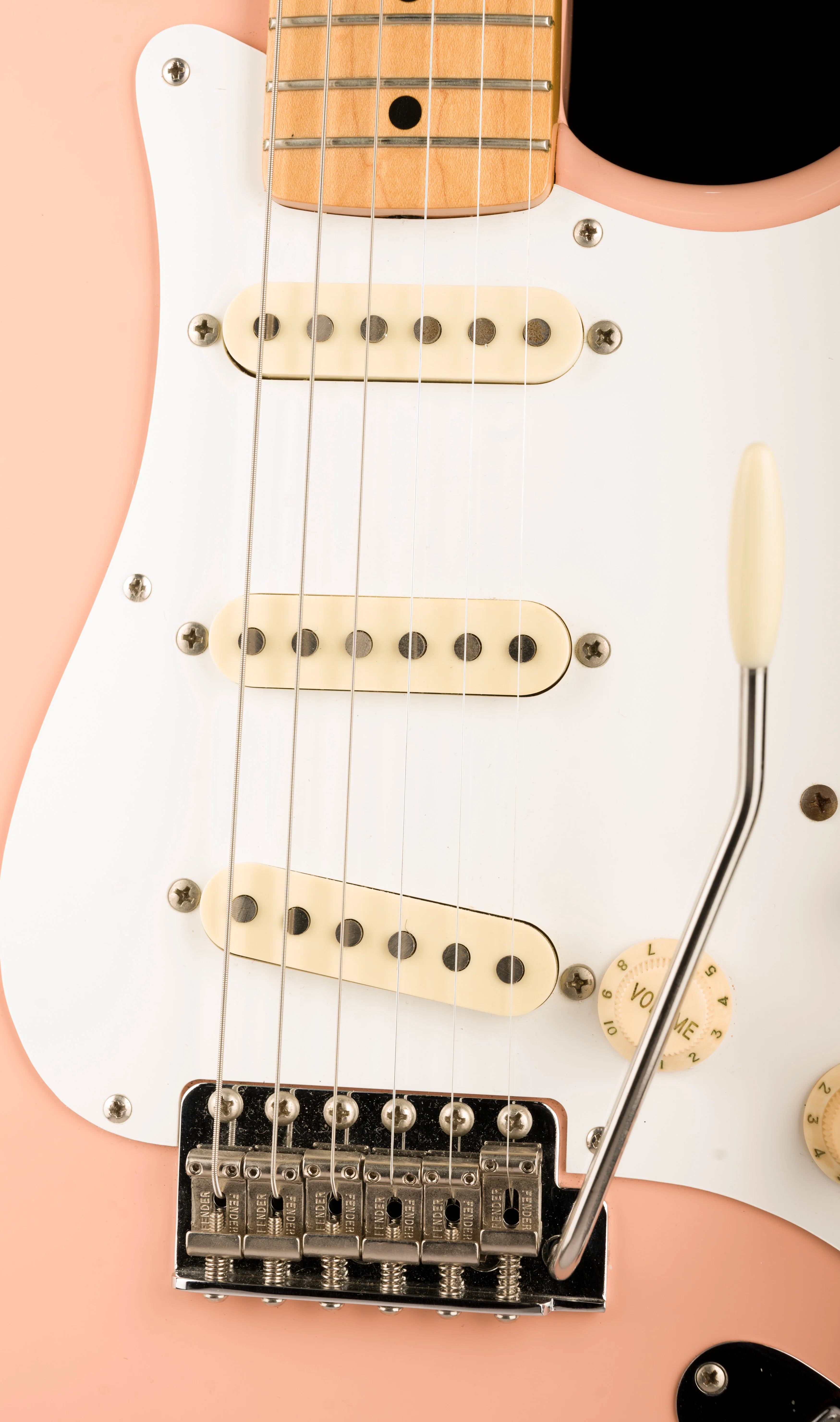 Used 1996 Fender 50th Anniversary 1954 Stratocaster Made in Japan Shell Pink With Case - Image 7