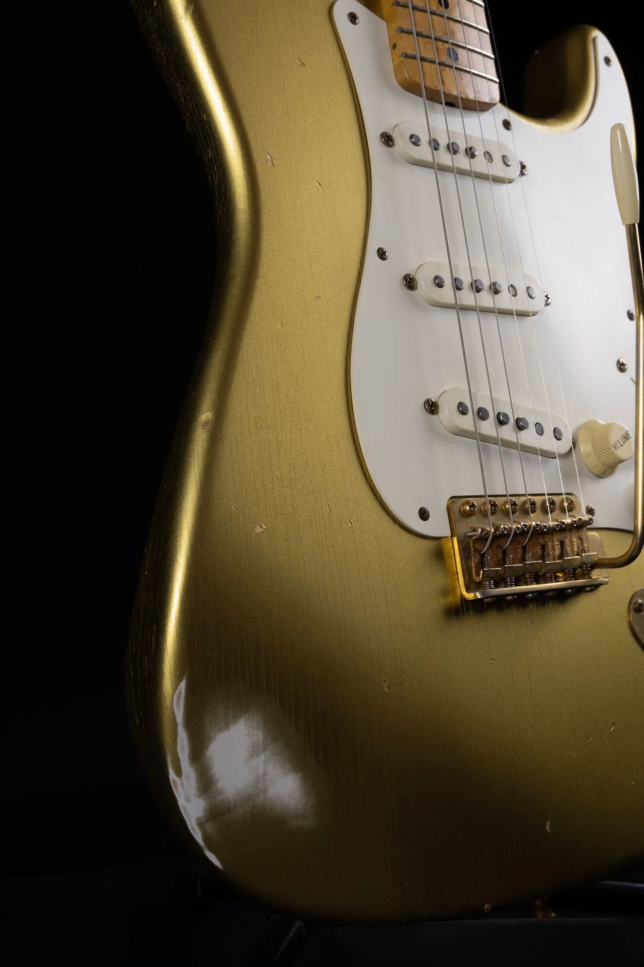 Used '96 Fender Custom Shop 50th Anniversary Diamond Dealer Stratocaster Cunetto Relic Aztec Gold - Image 5