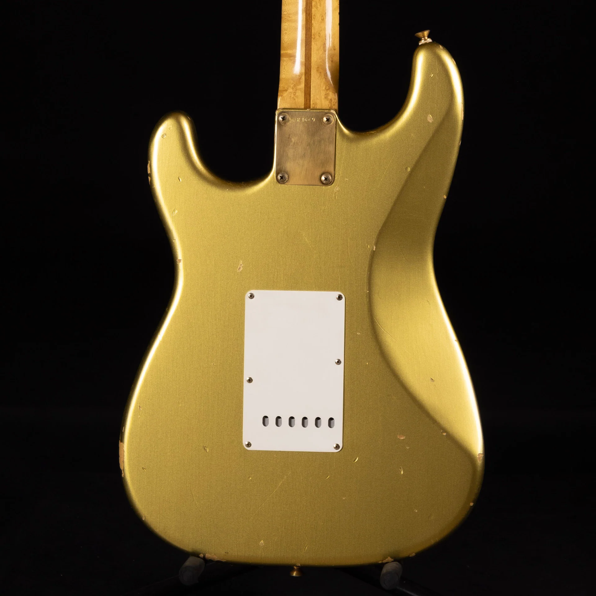 Used '96 Fender Custom Shop 50th Anniversary Diamond Dealer Stratocaster Cunetto Relic Aztec Gold - Image 9
