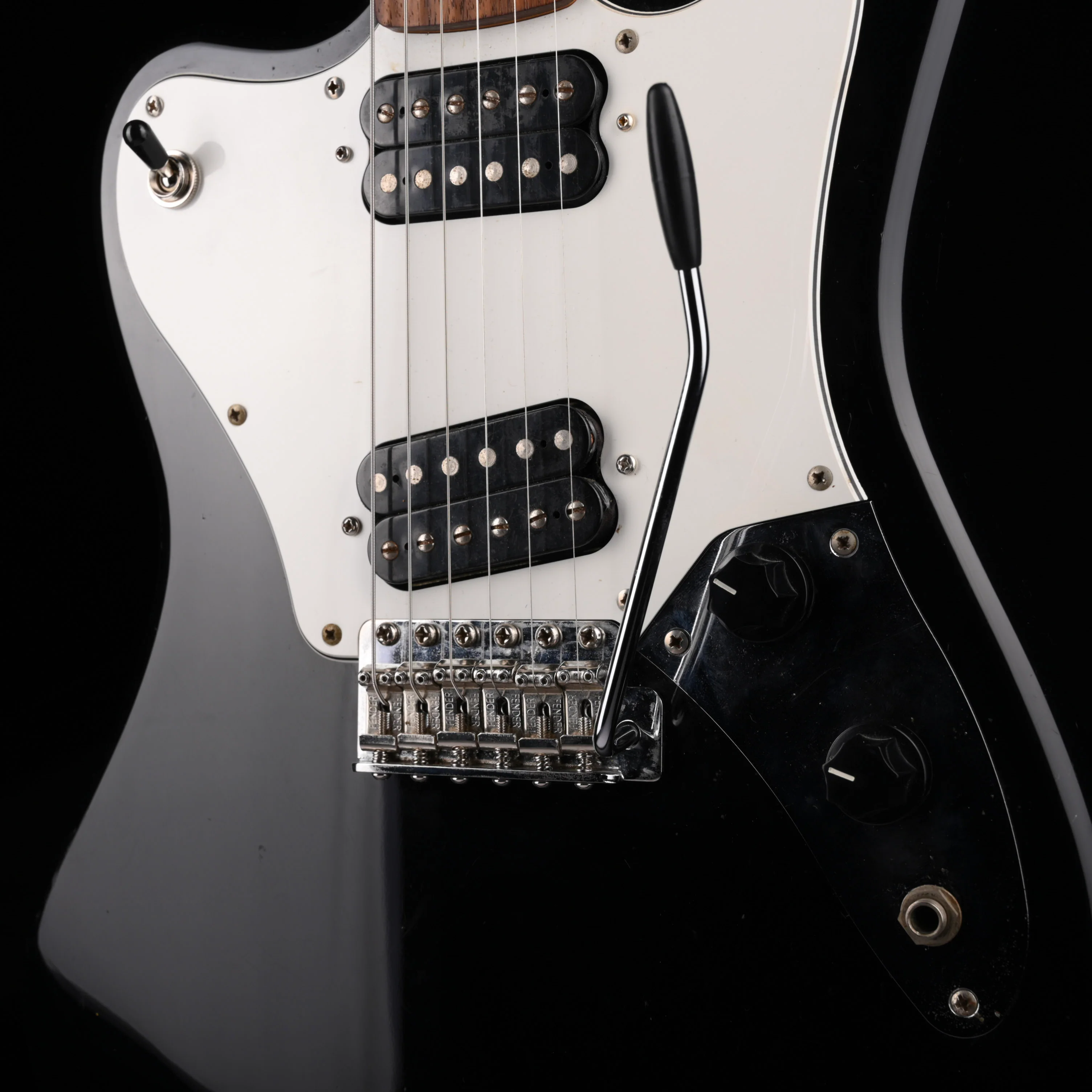 Used 1997 Squier Vista Series Made In Japan Super-Sonic Black With Gig Bag - Image 4