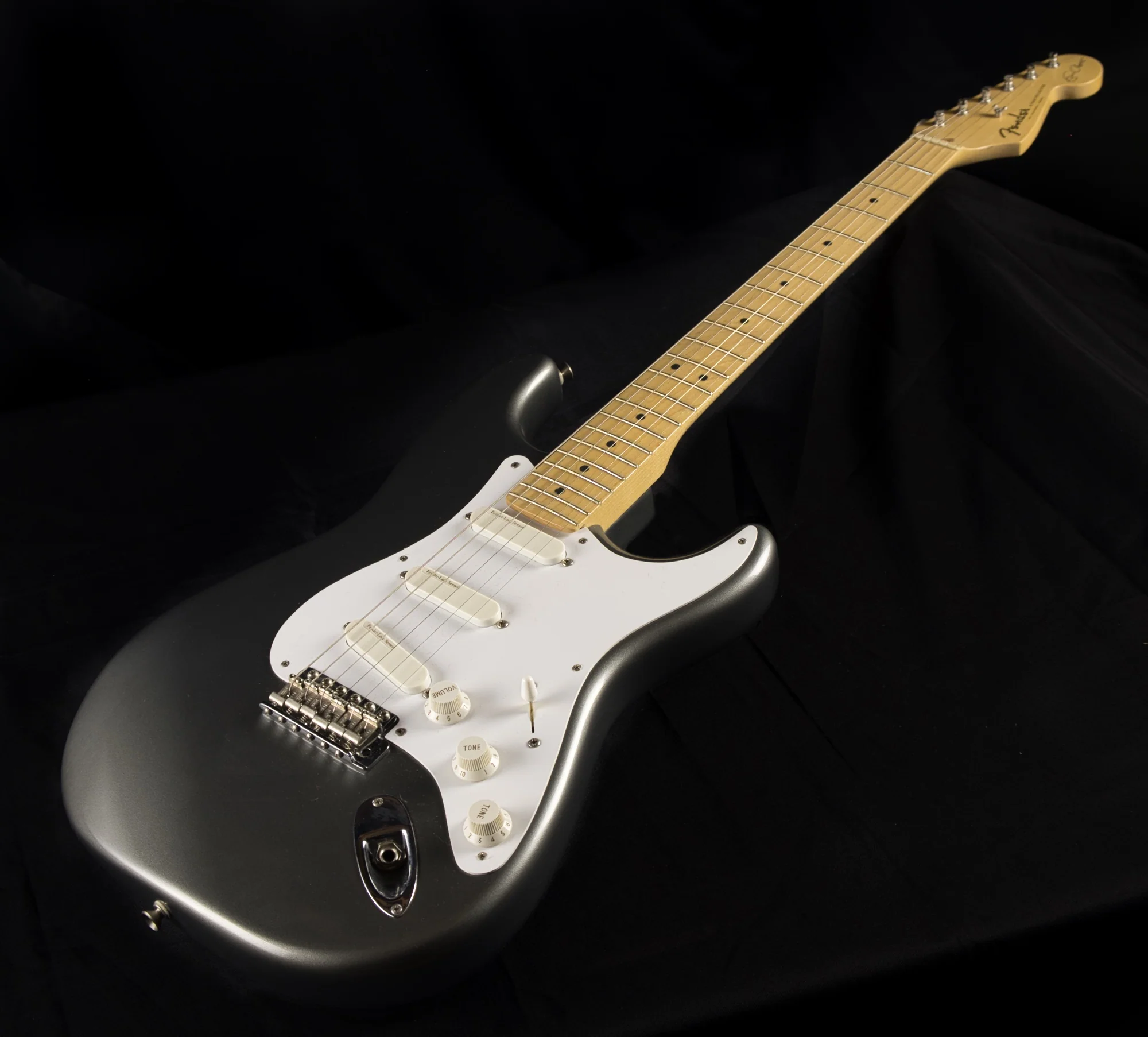 Used 1998 Fender Artist Series Eric Clapton Stratocaster Pewter Electric Guitar With HSC - Image 3