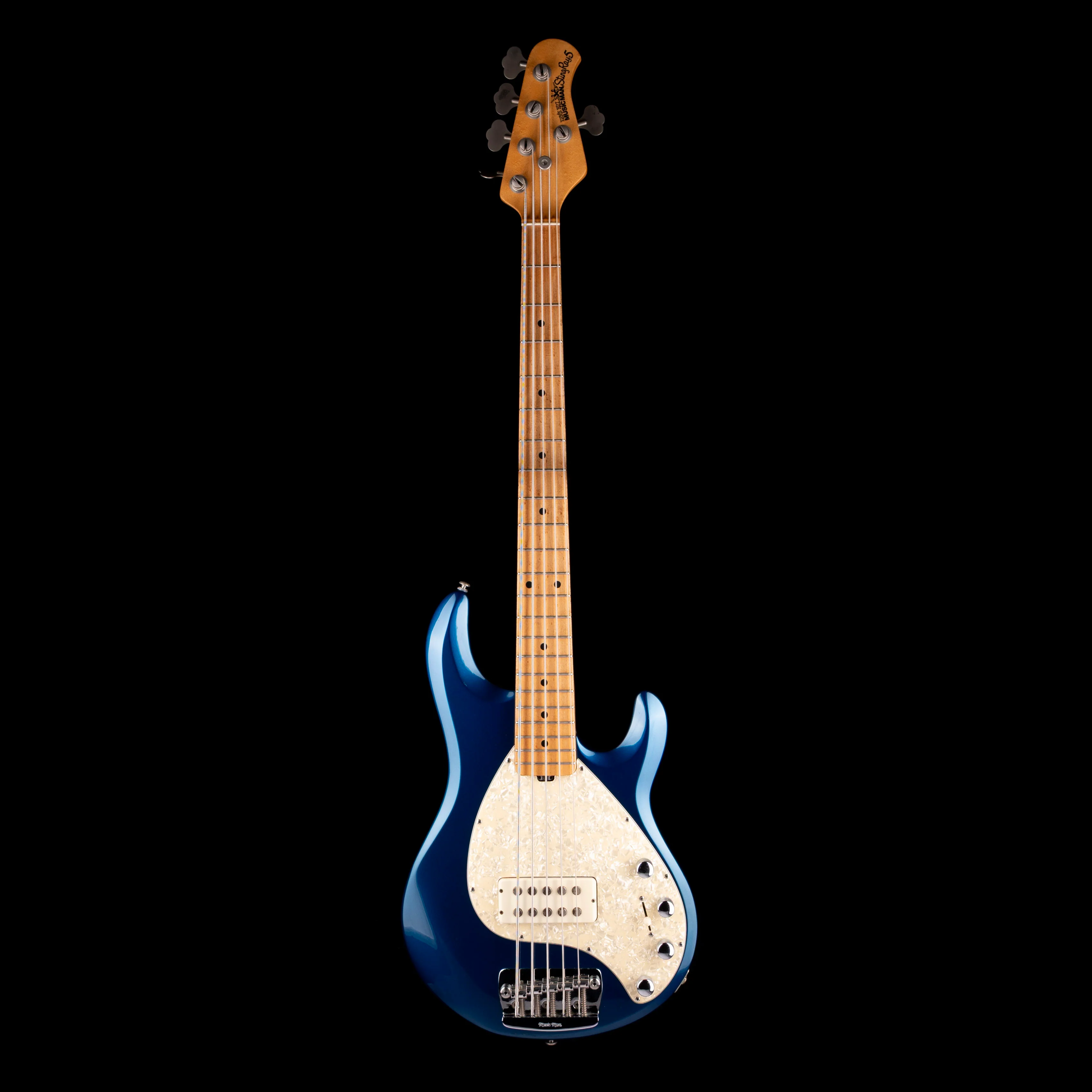 Used 1999 Ernie Ball Music Man Stingray 5 H Blue Pearl with OHSC - Image 2