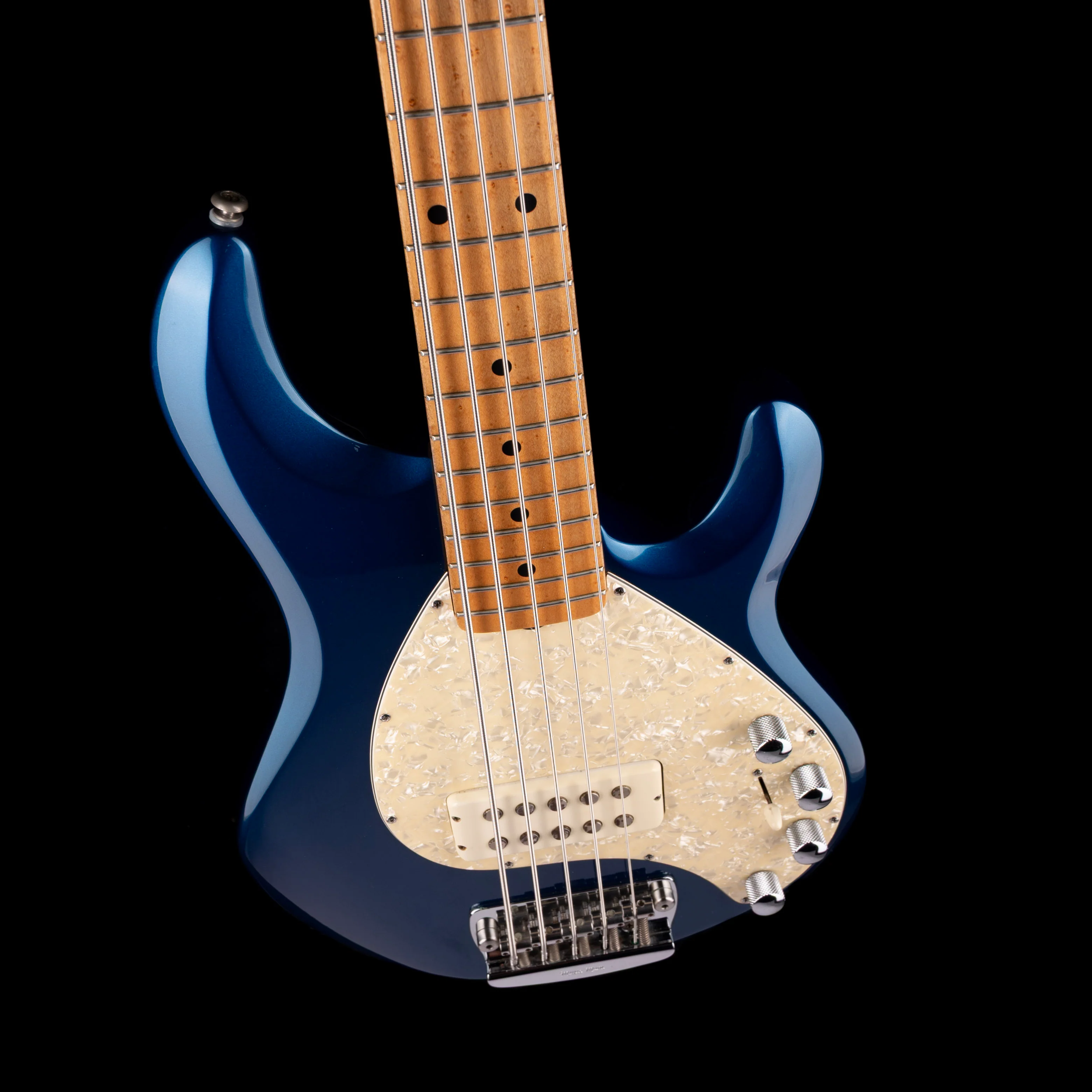 Used 1999 Ernie Ball Music Man Stingray 5 H Blue Pearl with OHSC - Image 3