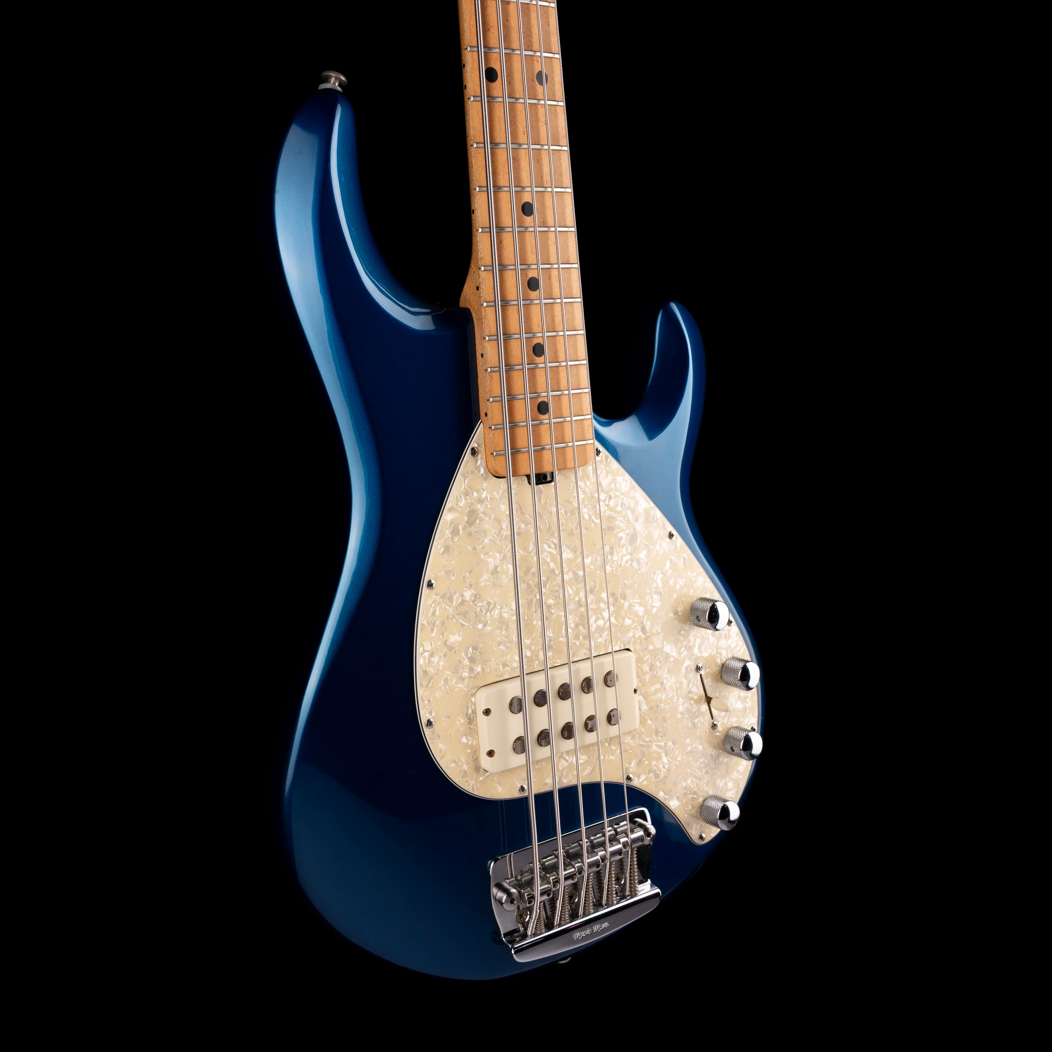 Used 1999 Ernie Ball Music Man Stingray 5 H Blue Pearl with OHSC - Image 6