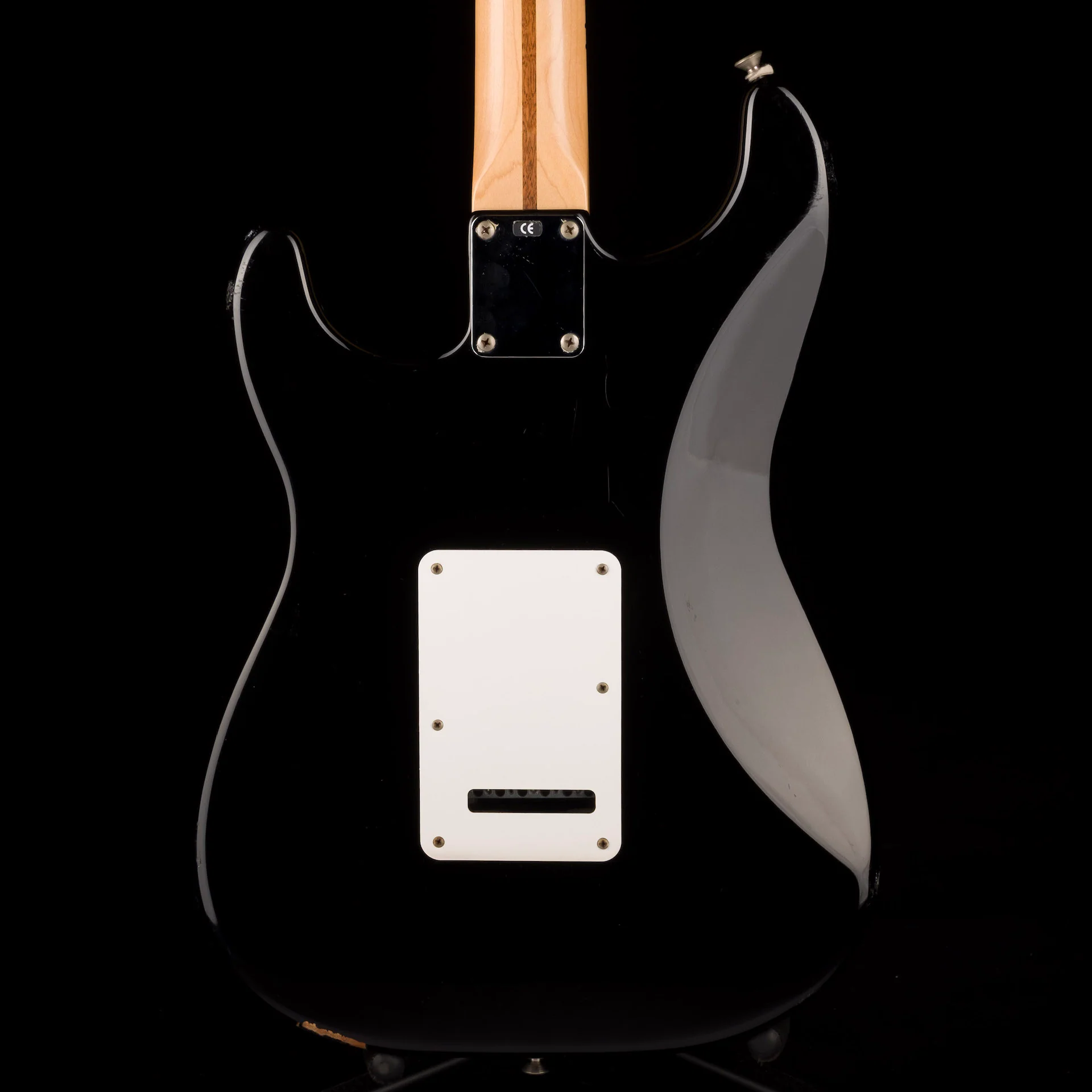 Used 2000 Fender Standard Stratocaster Black Electric Guitar - Image 13