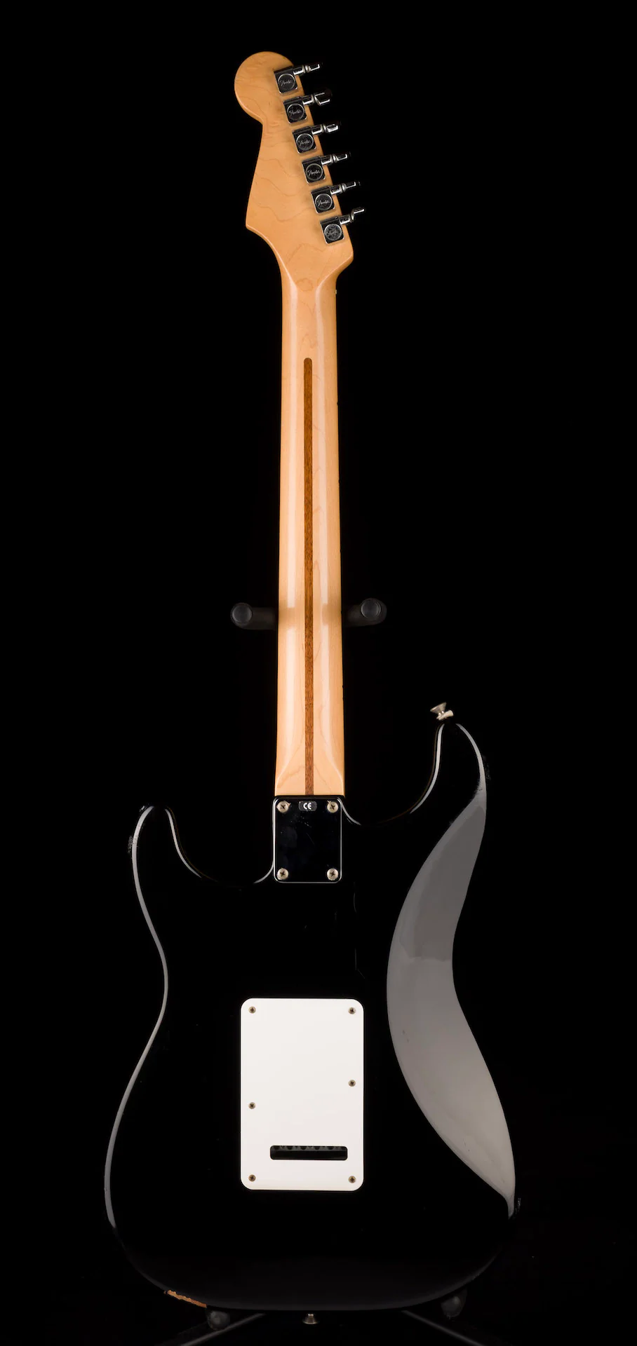 Used 2000 Fender Standard Stratocaster Black Electric Guitar - Image 14