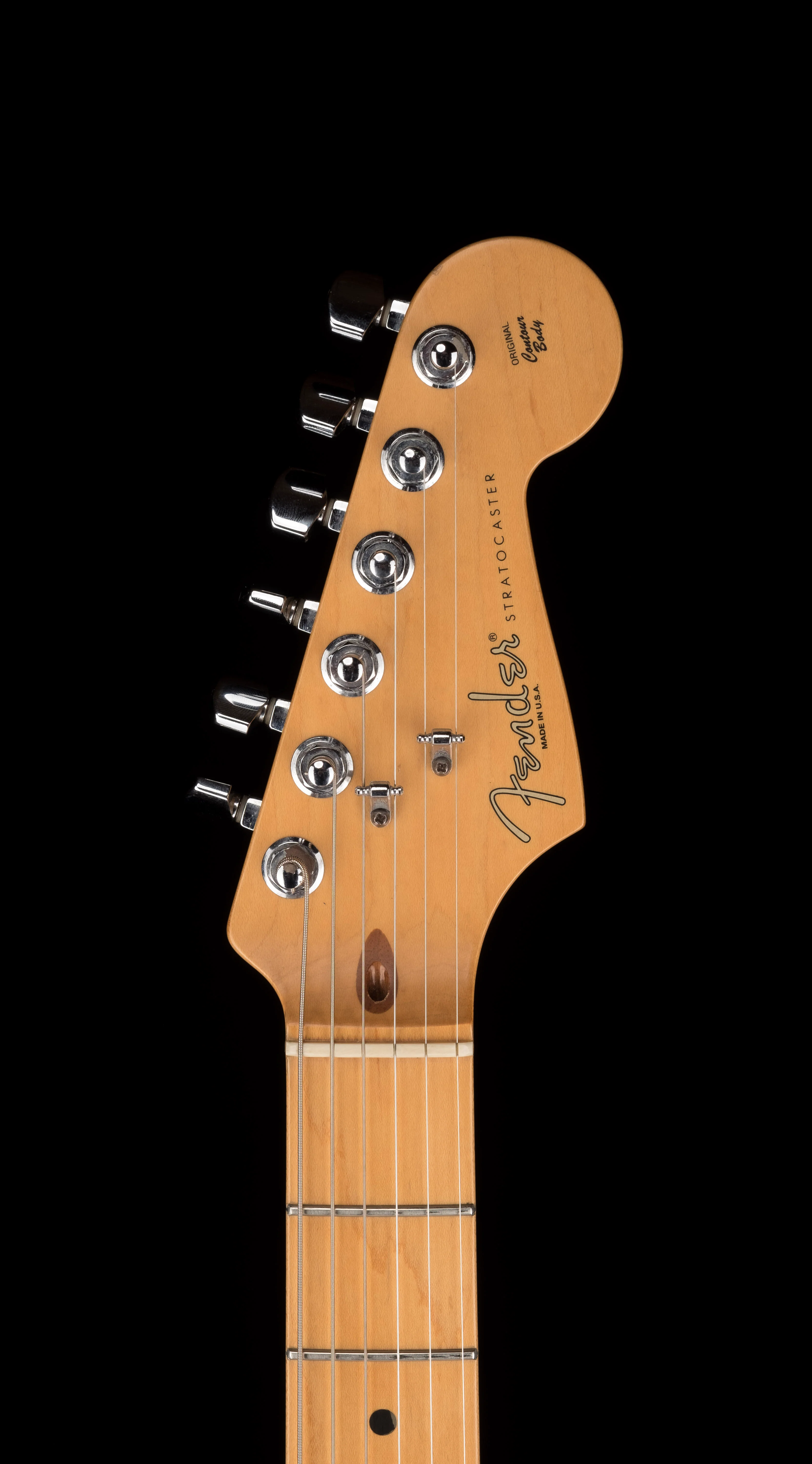 Used 2001 Fender American Series Stratocaster HSS Black with Gig Bag - Image 12