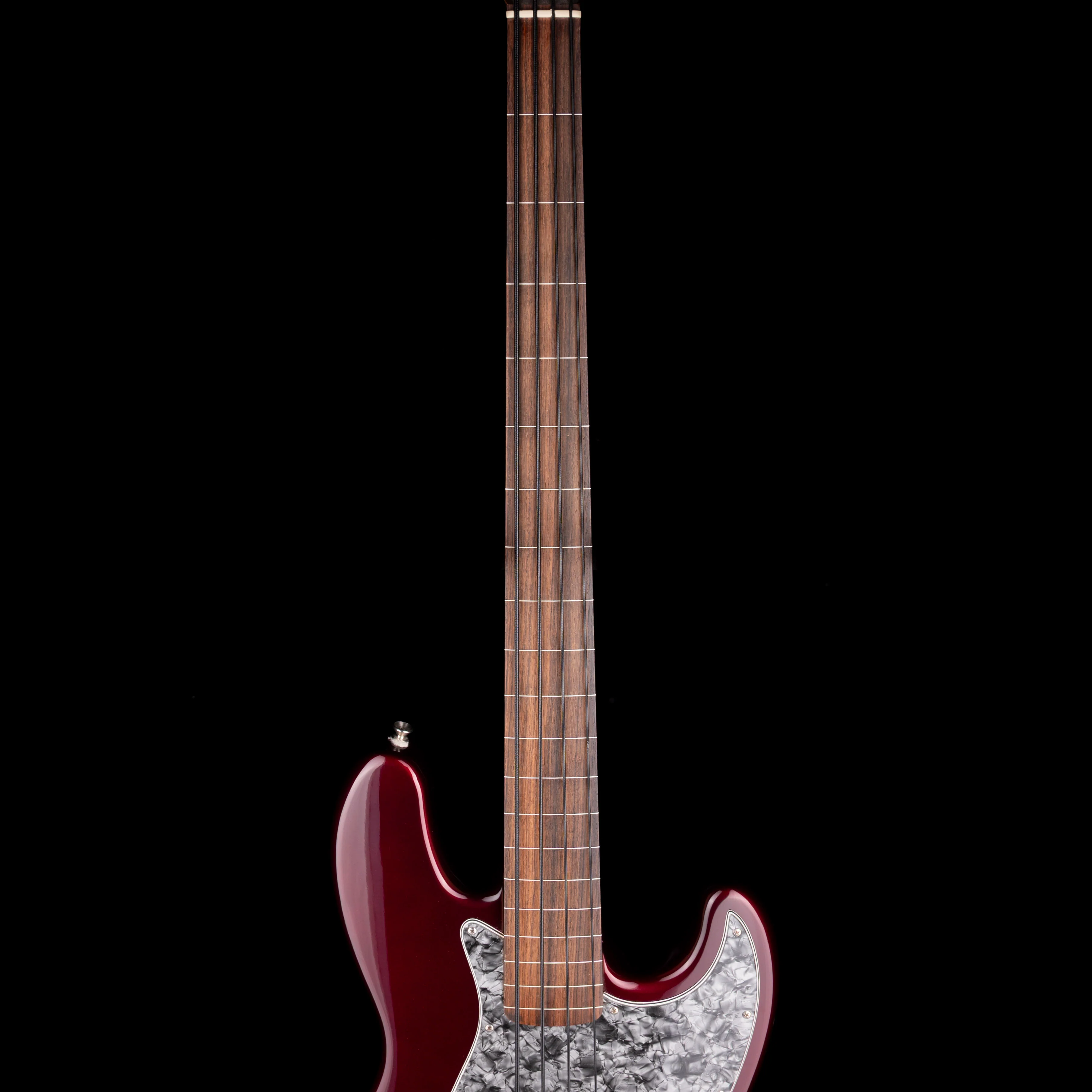 Used 2001 Fender Standard Jazz Bass Fretless Midnight Wine - Image 7