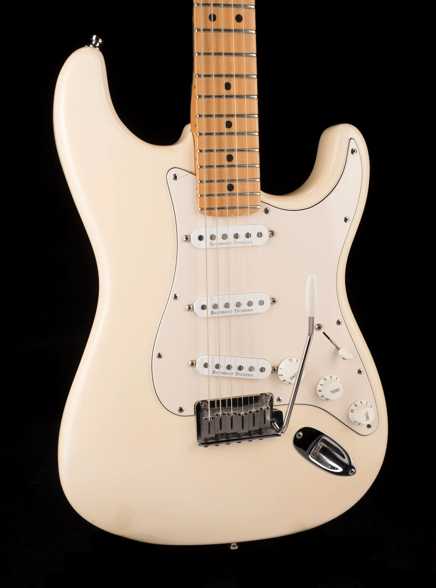 Used 2003 Fender American Stratocaster Seymour Duncan Pickups Olympic White With OHSC - Image 11