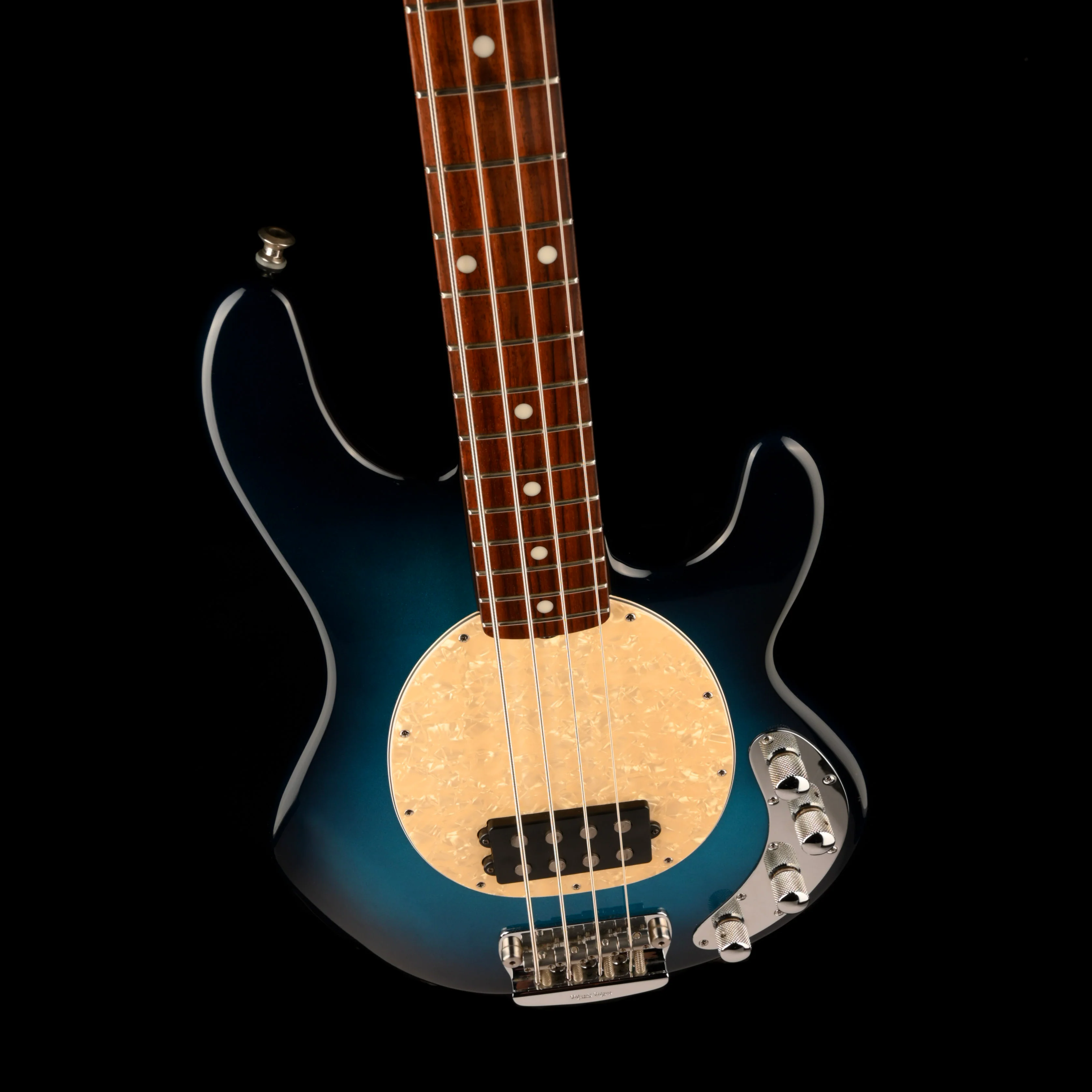 Used 2004 Ernie Ball Music Man Stingray 4 Tectonic Blue With OHSC - Image 3