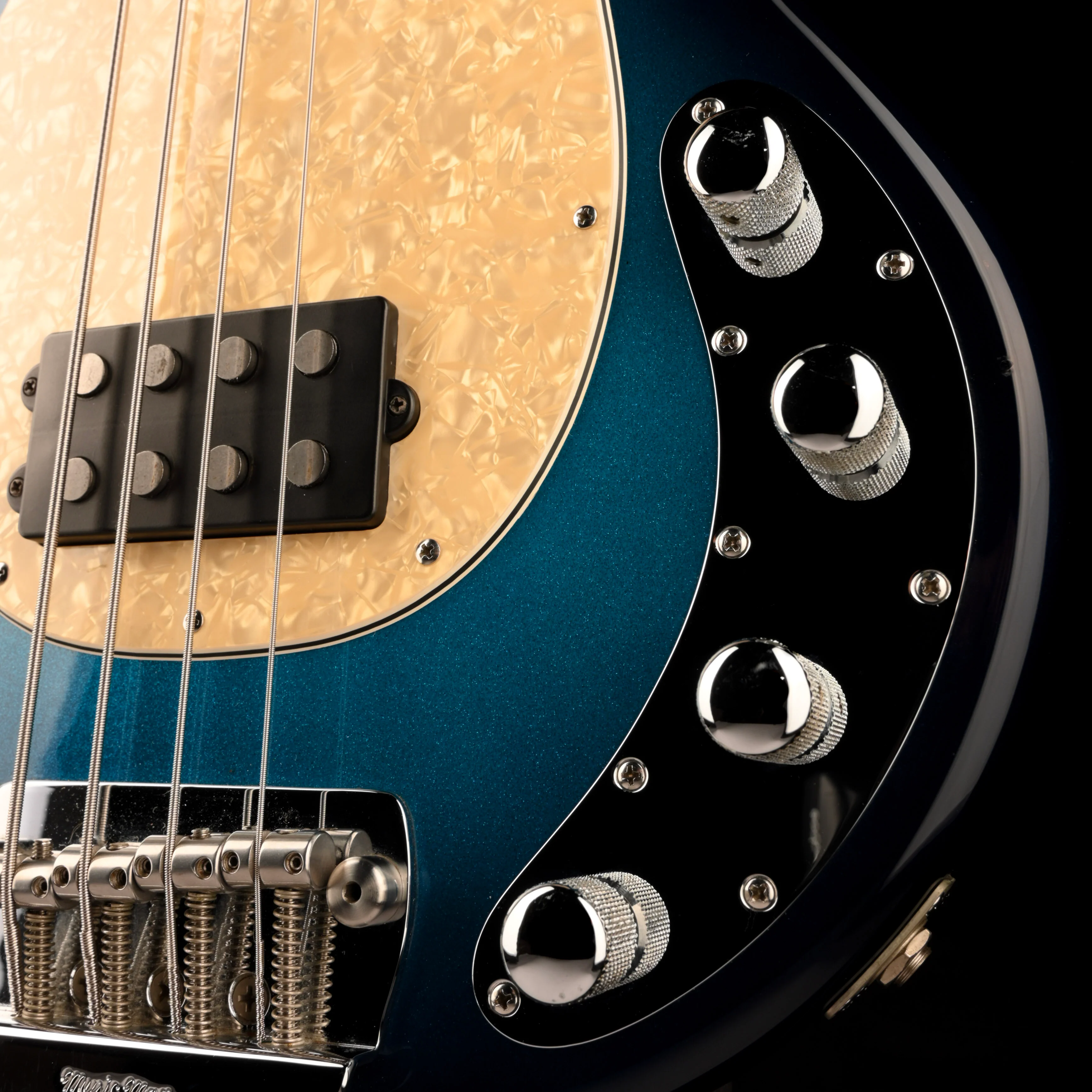 Used 2004 Ernie Ball Music Man Stingray 4 Tectonic Blue With OHSC - Image 5