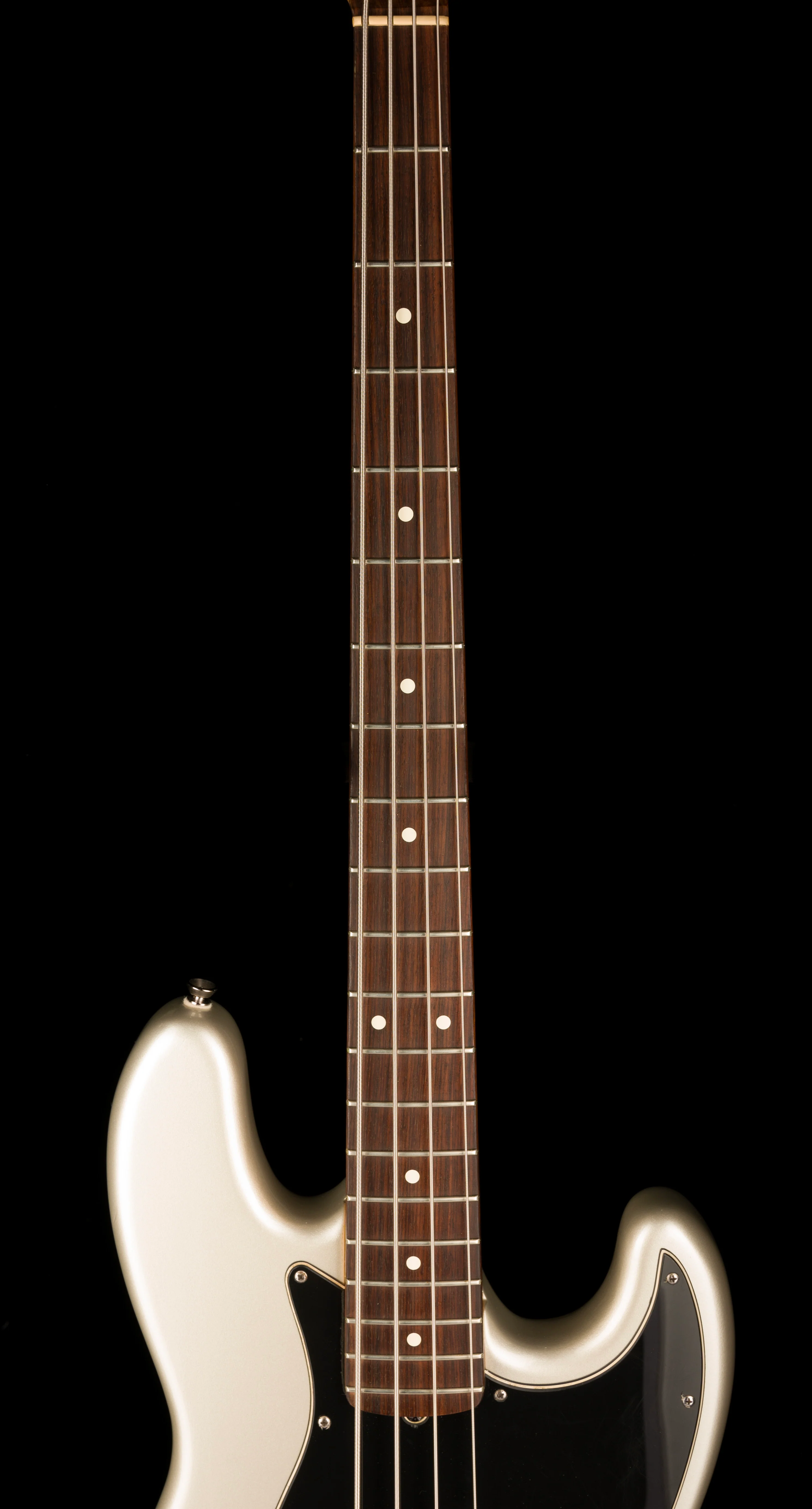 Used 2004 Fender American Jazz Bass Rosewood Fingerboard Chrome Silver With OHSC - Image 11