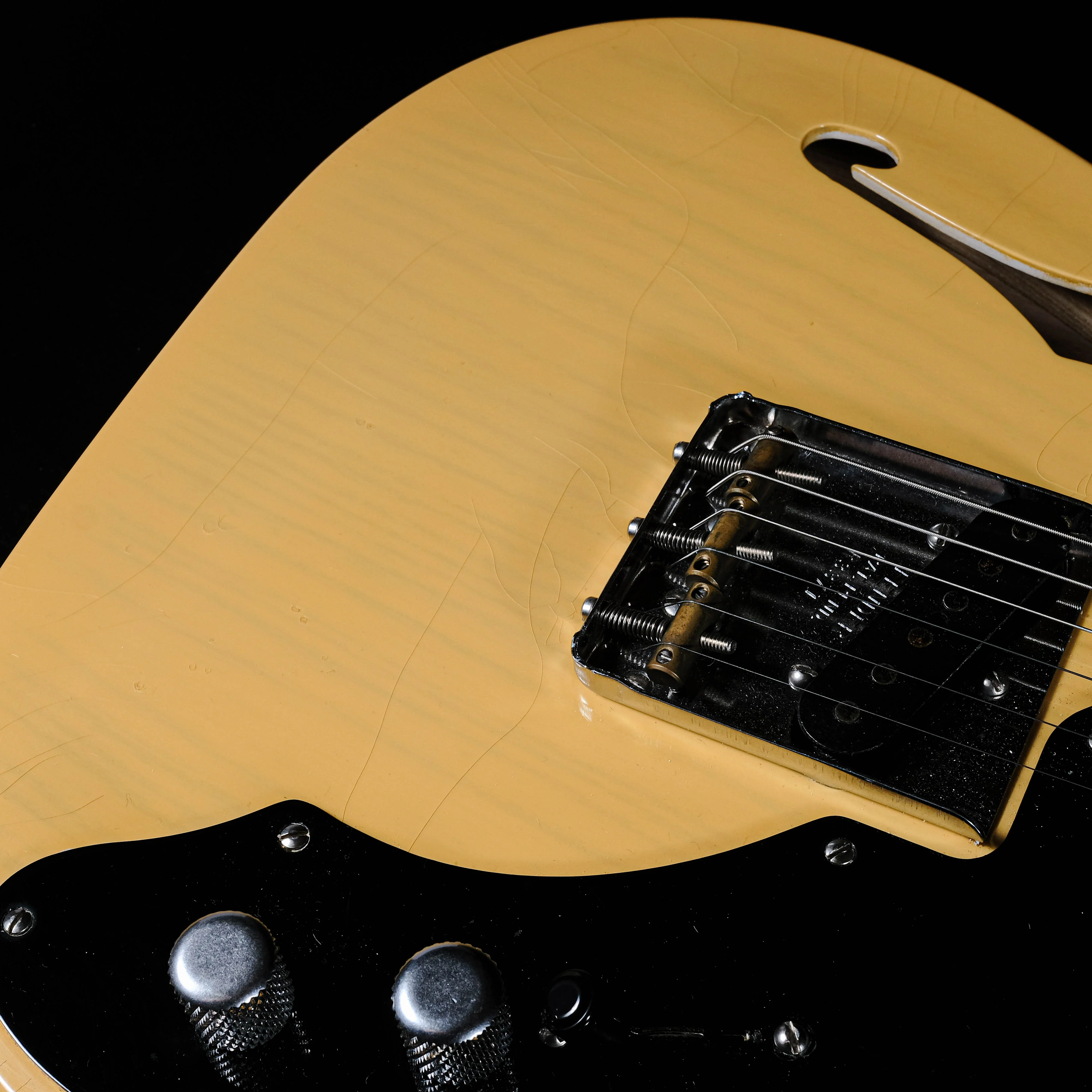 Pre Owned '04 Fender Masterbuilt Chris Fleming '51 Nocaster Thinline Blonde - Image 15