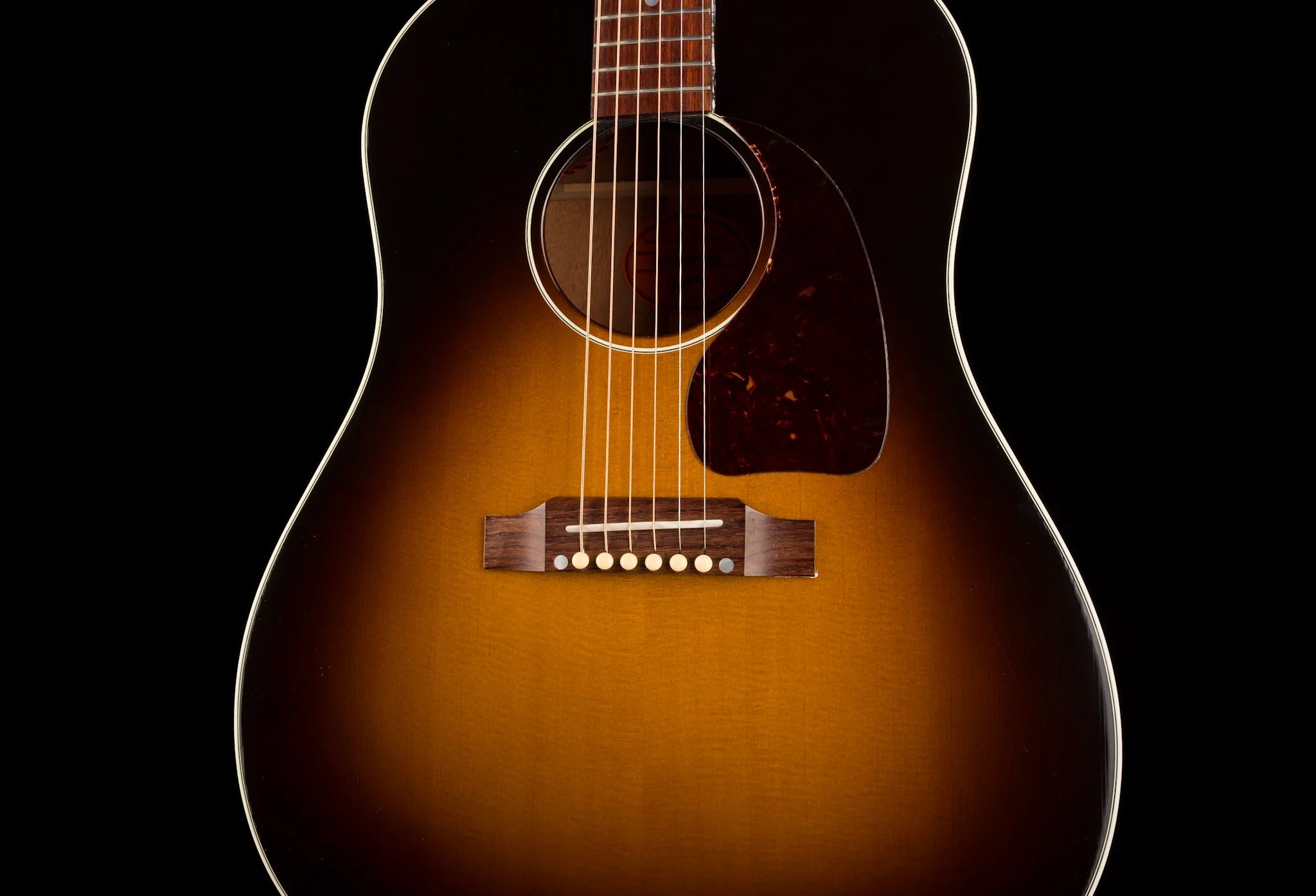 Used '05 Gibson Historic Collection J-45 Acoustic Electric Vintage Sunburst w OHSC - Image 5