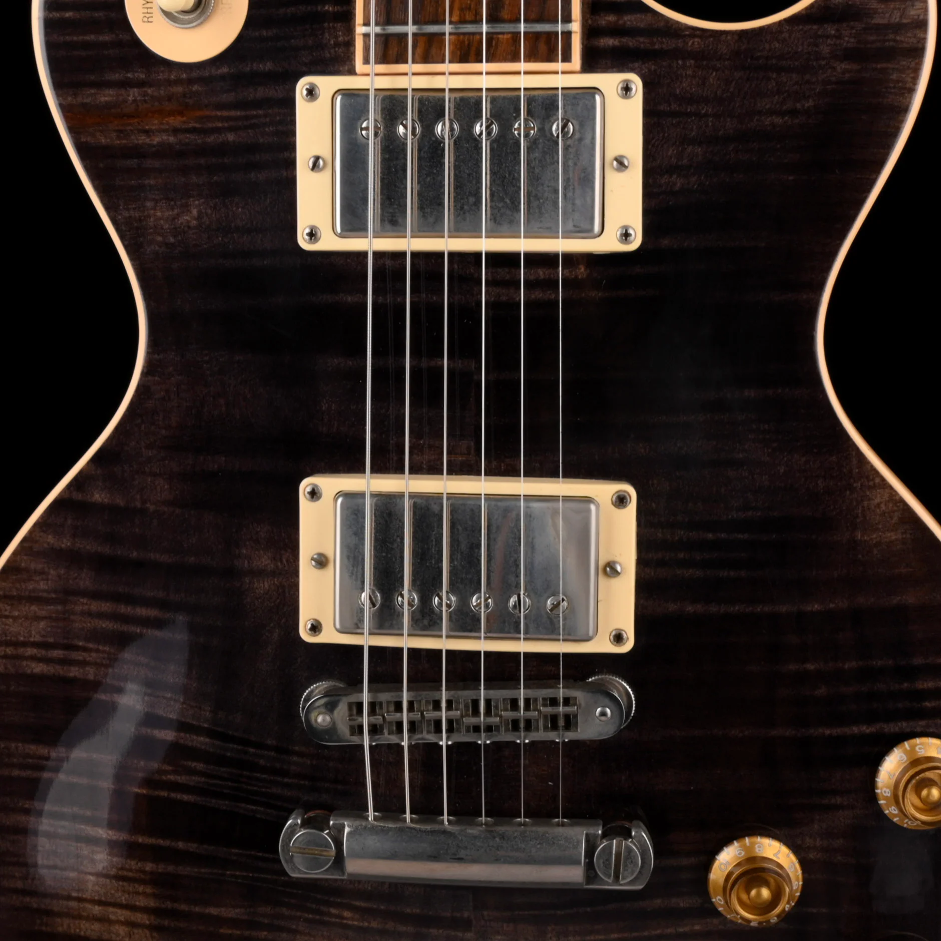 Used 2005 Gibson Les Paul Standard Premium Plus Trans Black with OHSC - Image 4