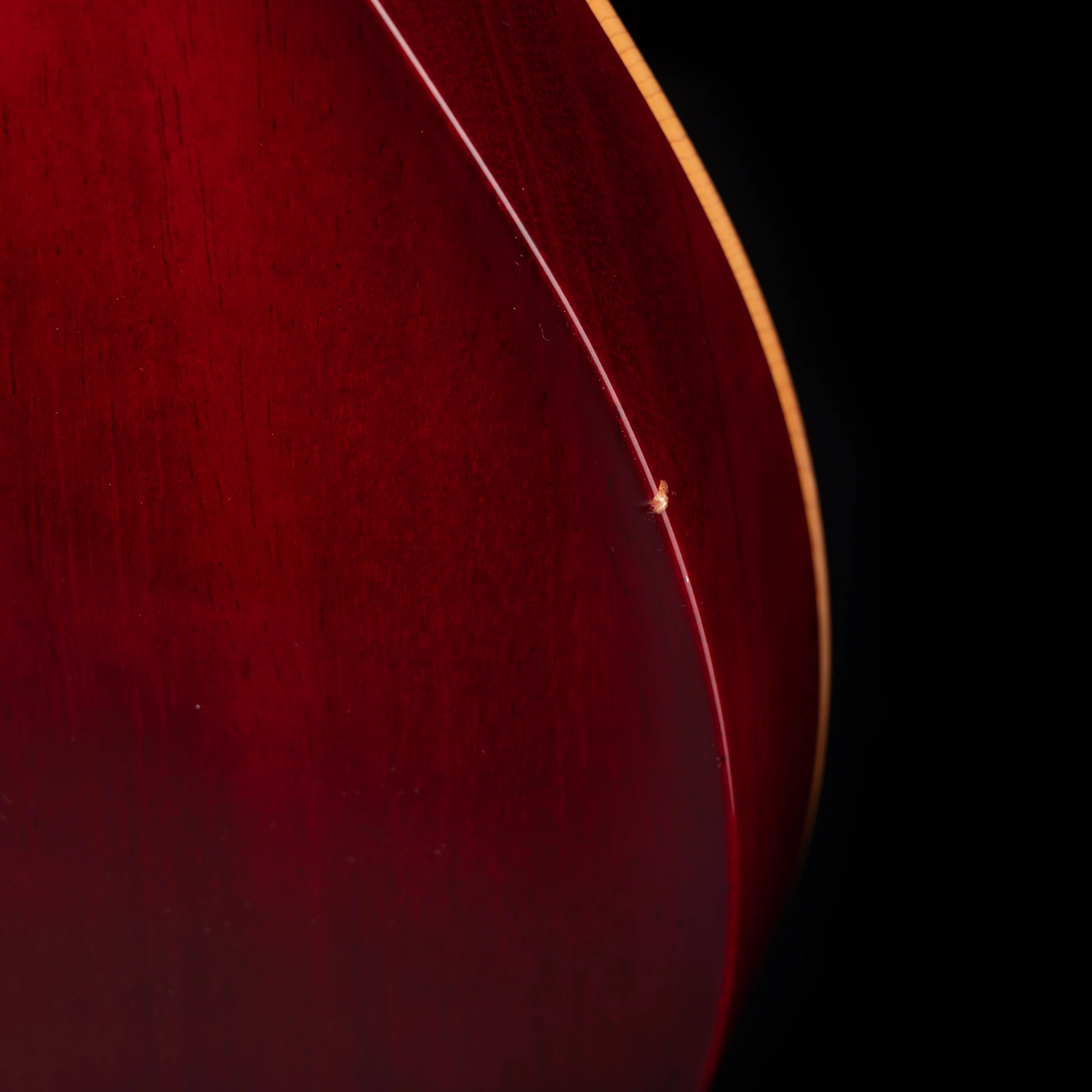 Used 2005 PRS Hollowbody Spruce 20th Anniversary - Dark Cherry Sunburst With OHSC - Image 11