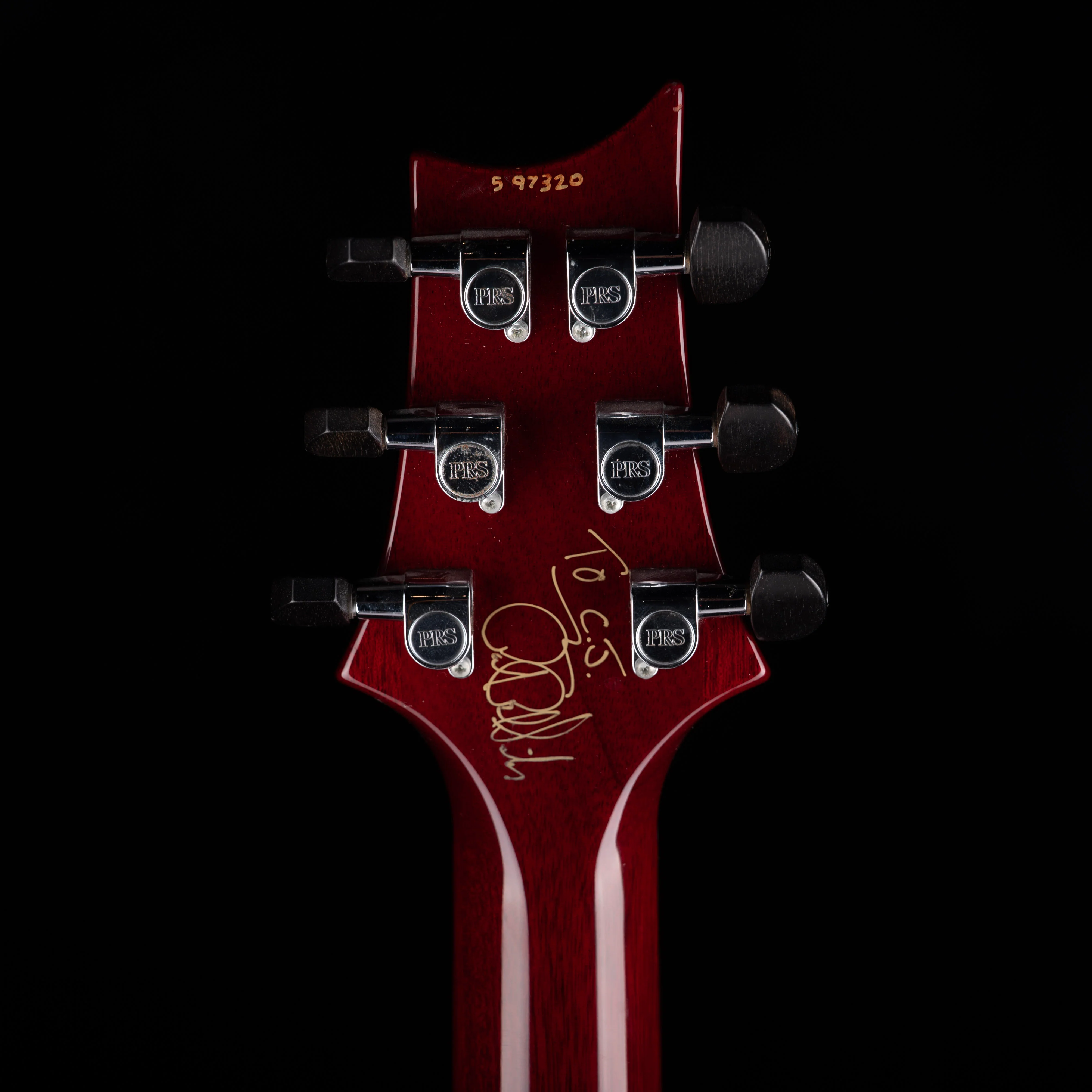 Used 2005 PRS Hollowbody Spruce 20th Anniversary - Dark Cherry Sunburst With OHSC - Image 15