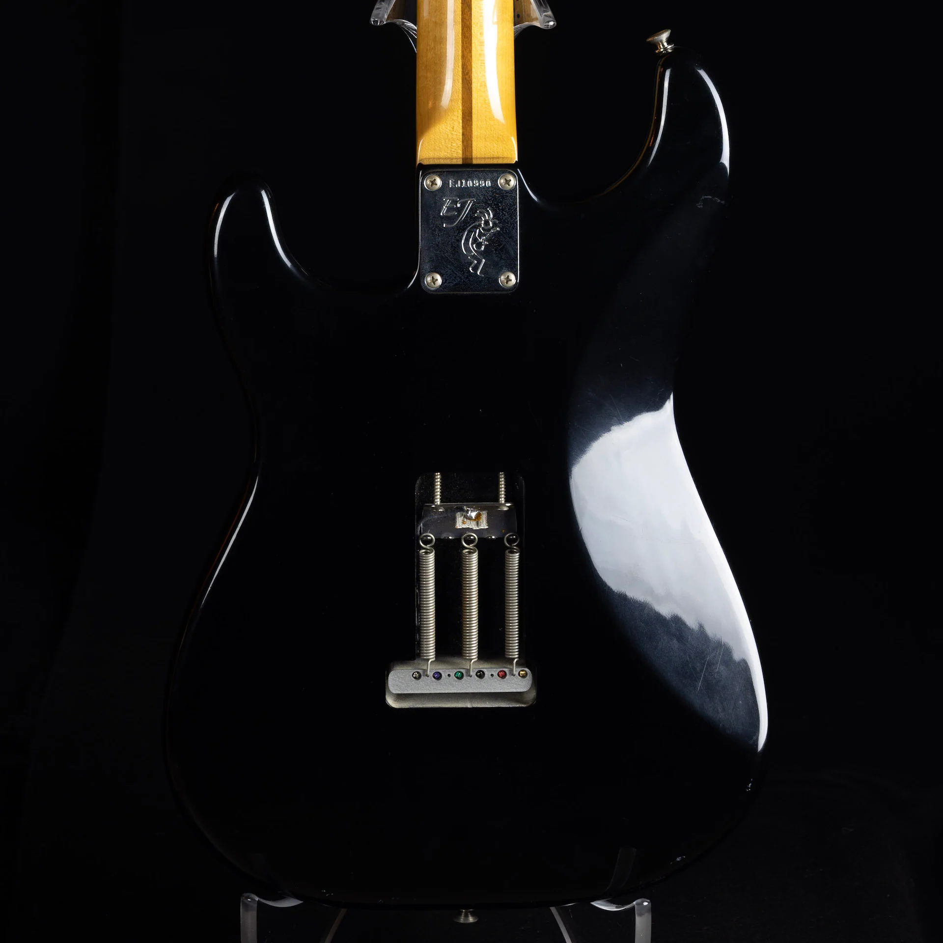 Used 2006 Fender Artist Series Eric Johnson Stratocaster Black Electric Guitar With OHSC & Case Candy - Image 6