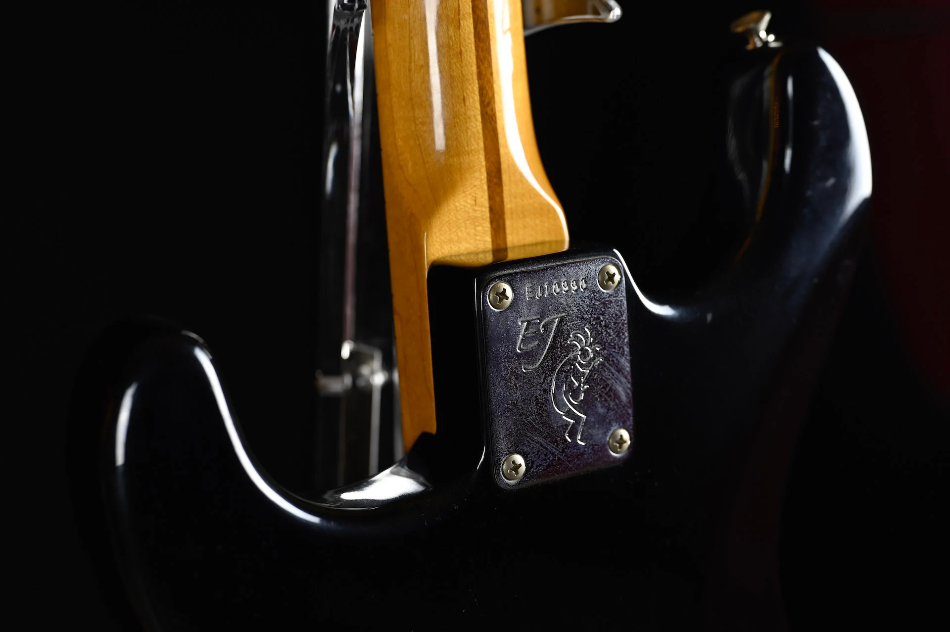 Used 2006 Fender Artist Series Eric Johnson Stratocaster Black Electric Guitar With OHSC & Case Candy - Image 8