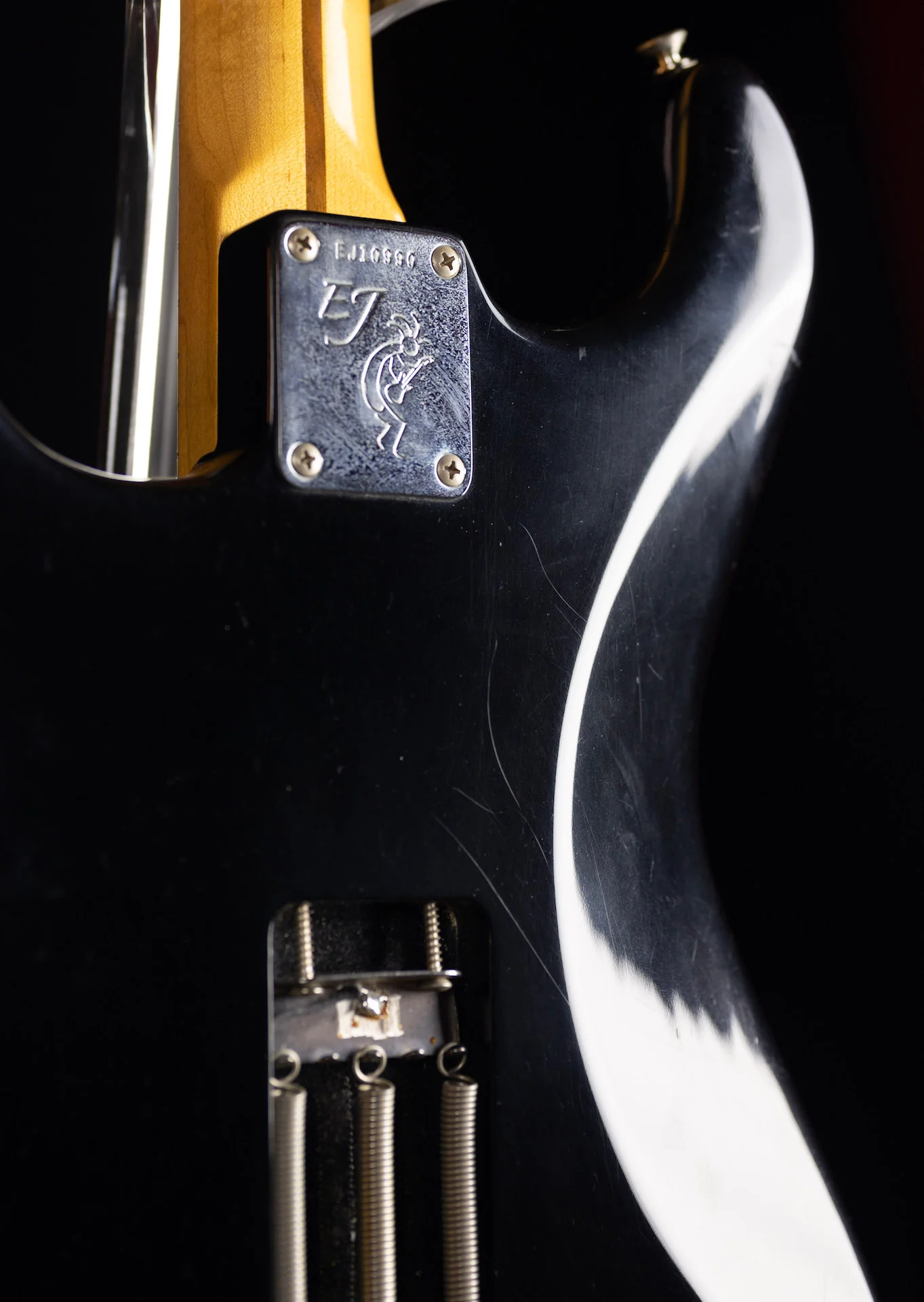 Used 2006 Fender Artist Series Eric Johnson Stratocaster Black Electric Guitar With OHSC & Case Candy - Image 9