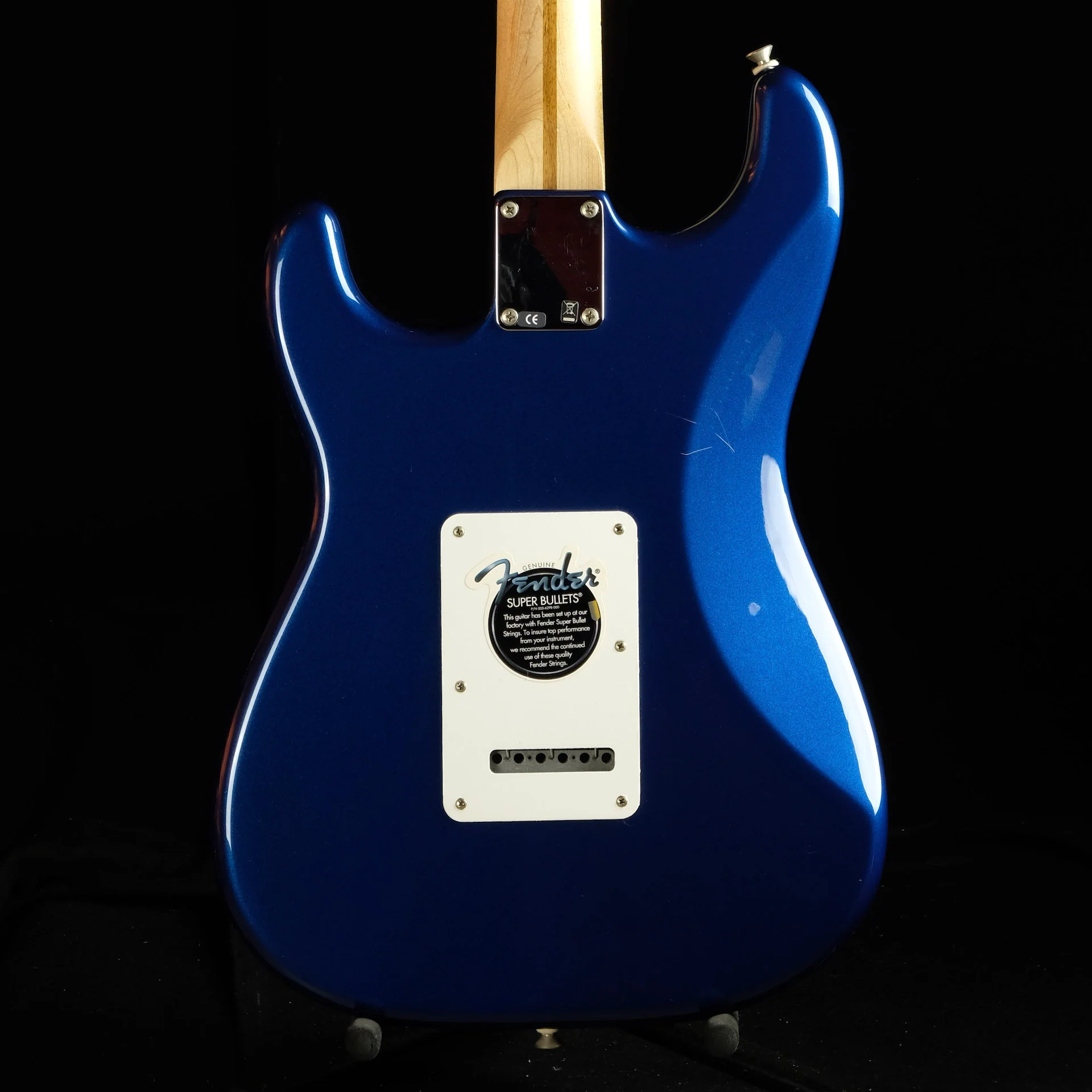 Used 2007 Fender Mexican Standard HSS Stratocaster Metallic Blue Electric Guitar W/ HSC - Image 4