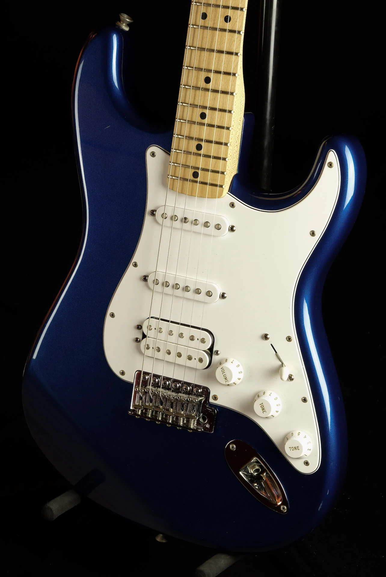 Used 2007 Fender Mexican Standard HSS Stratocaster Metallic Blue Electric Guitar W/ HSC - Image 7