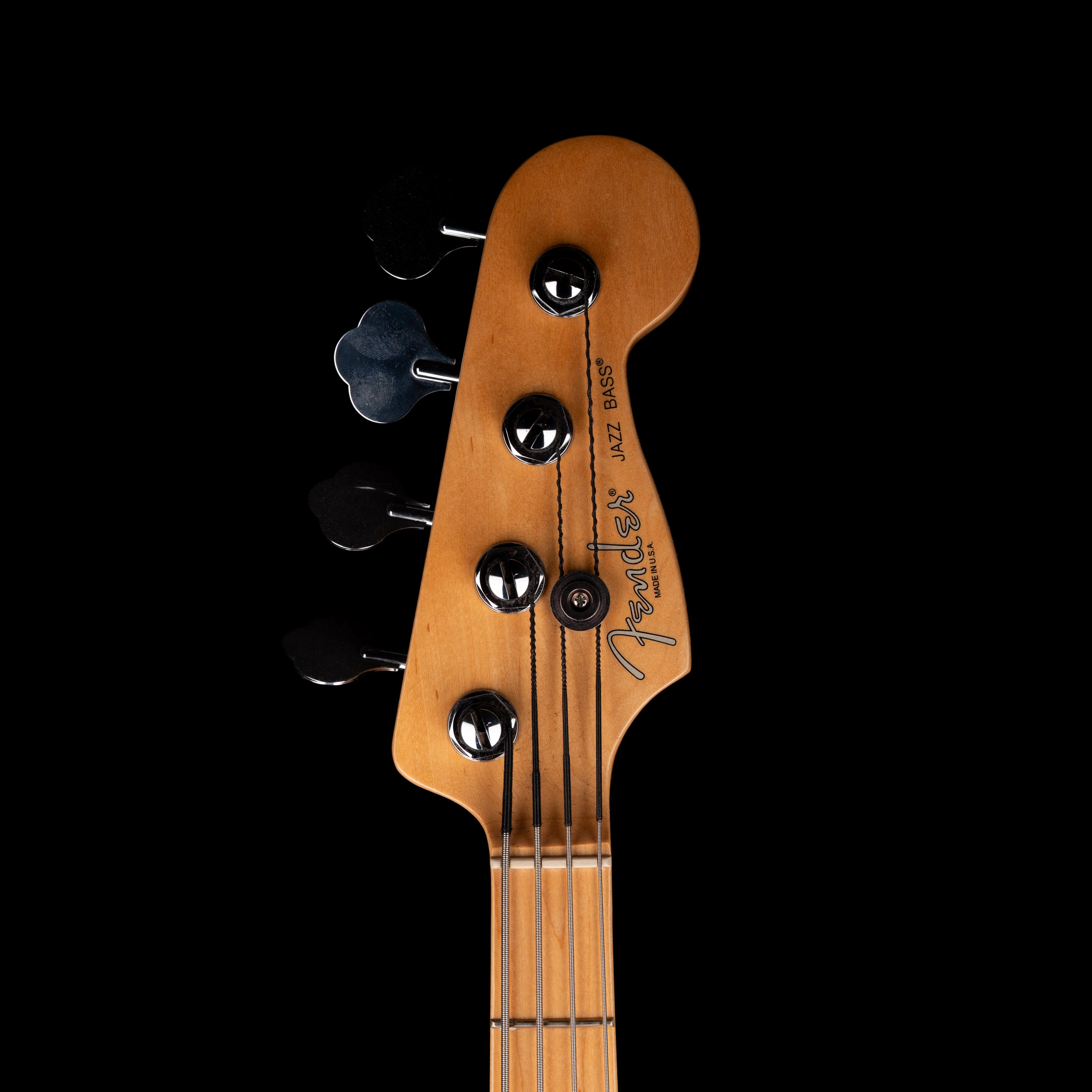 Used 2008 Fender American Standard Jazz Bass 3-Tone Sunburst With OHSC - Image 12